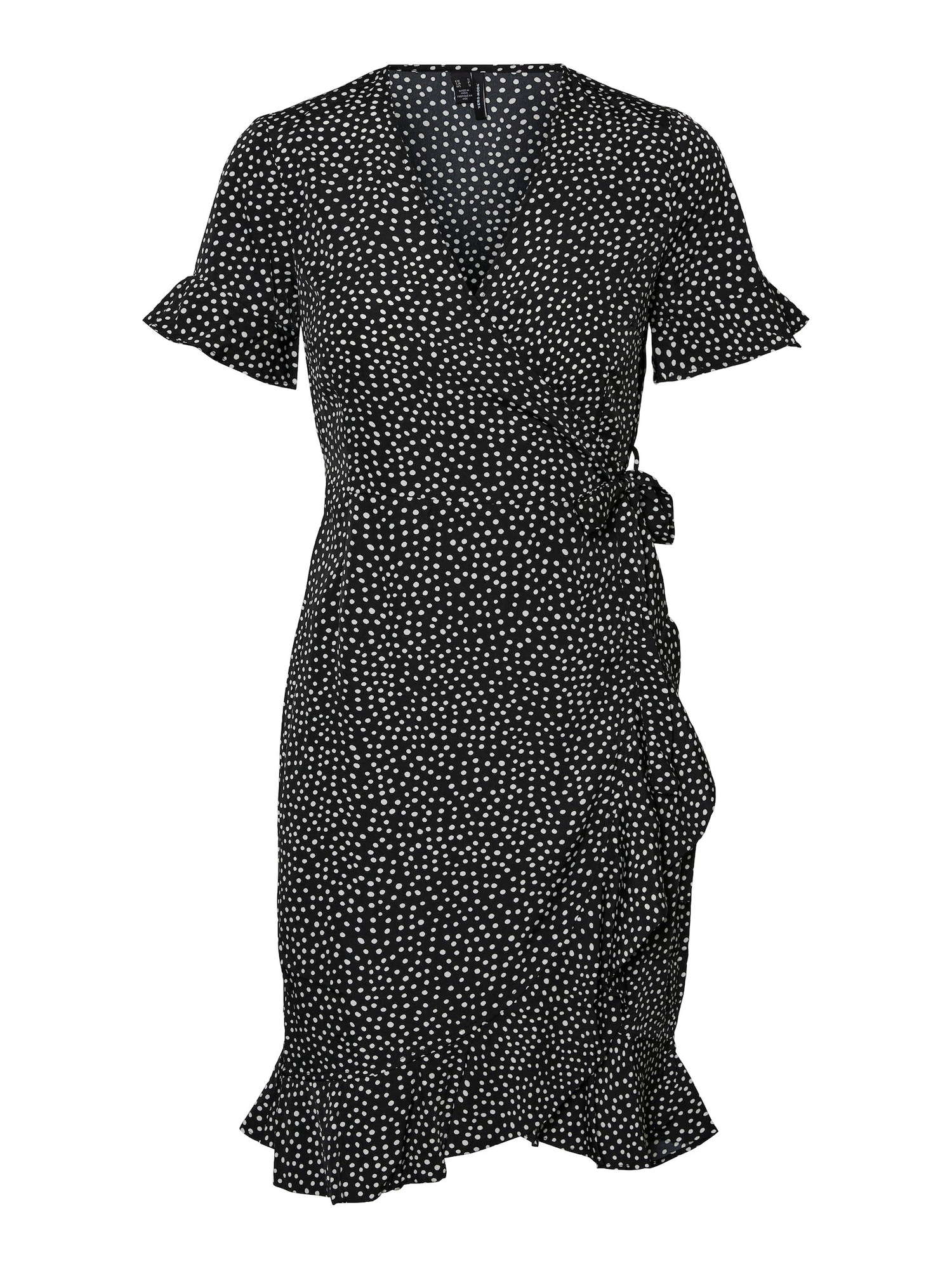 VERO MODA Obleka 'Henna'  črna / bela