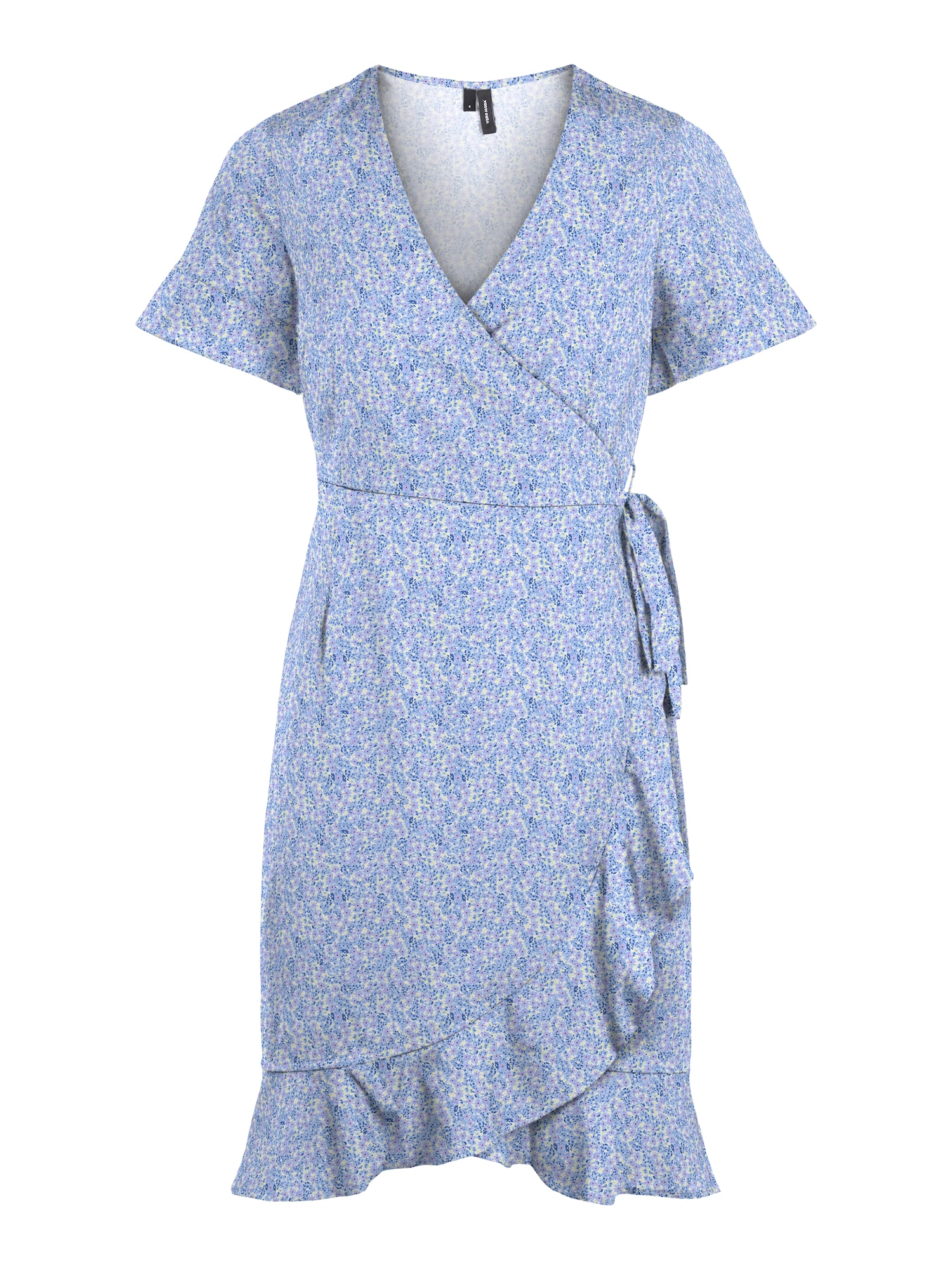 VERO MODA Obleka 'Henna'  kraljevo modra / svetlo modra / rumena / lila