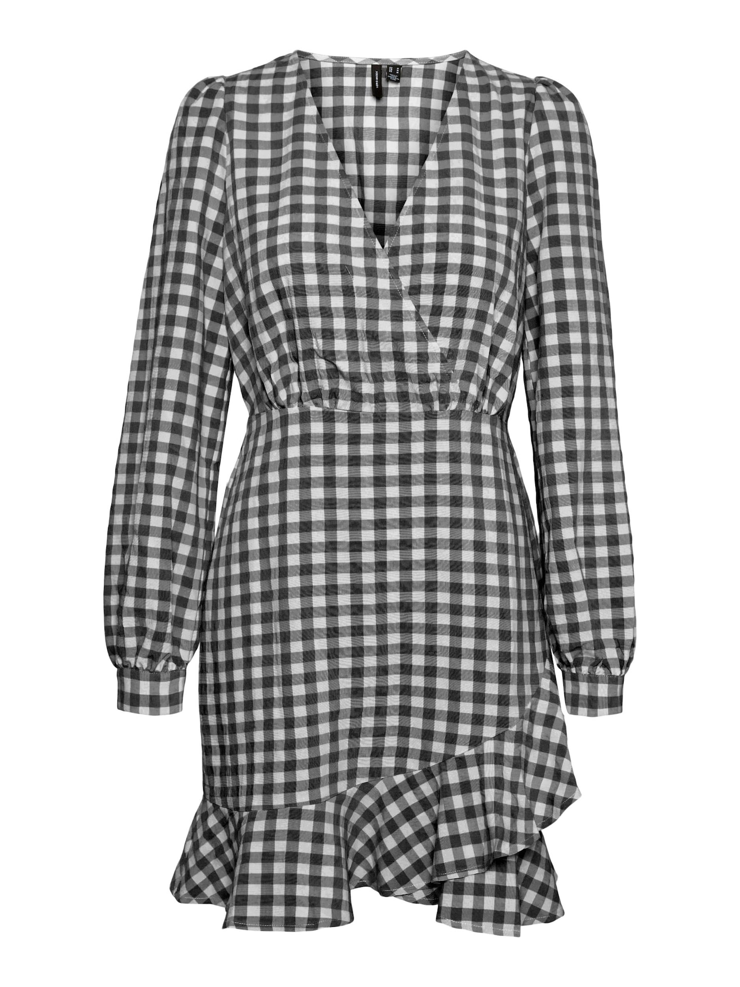 VERO MODA Obleka 'Karma'  črna / bela