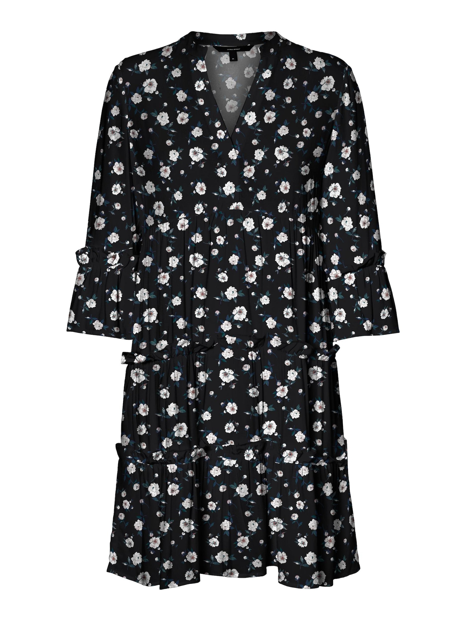 VERO MODA Obleka 'Simply'  rjasto rjava / dimno-siva / smaragd / črna / bela