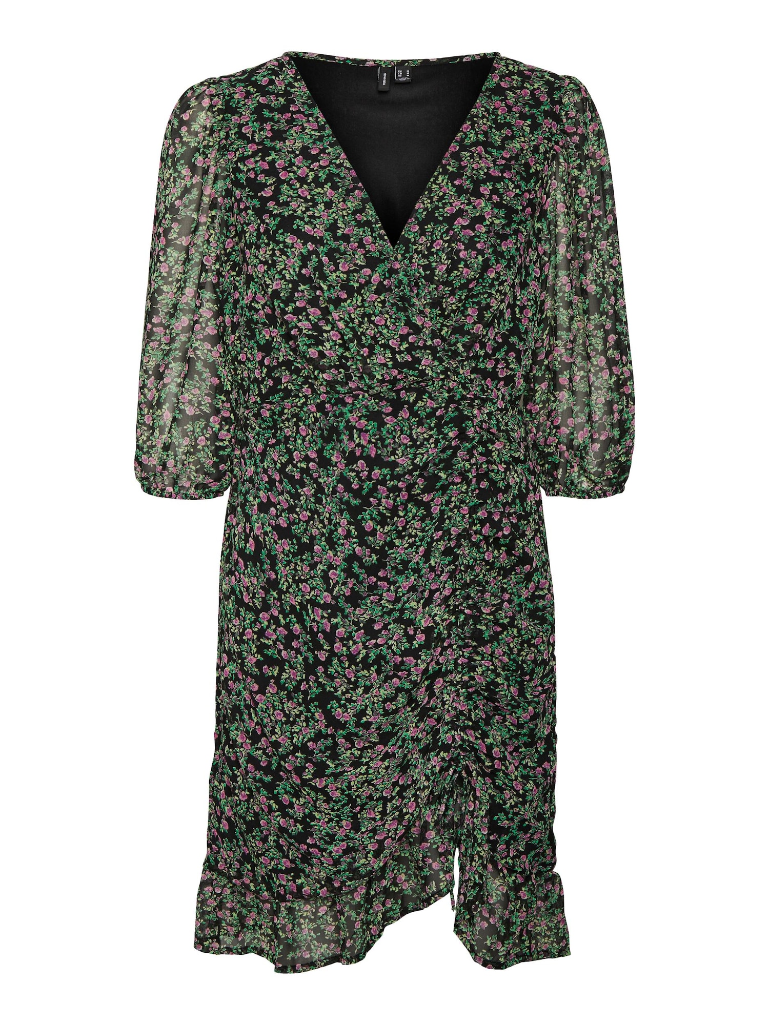 VERO MODA Obleka  travnato zelena / svetlo zelena / orhideja / svetlo lila / črna