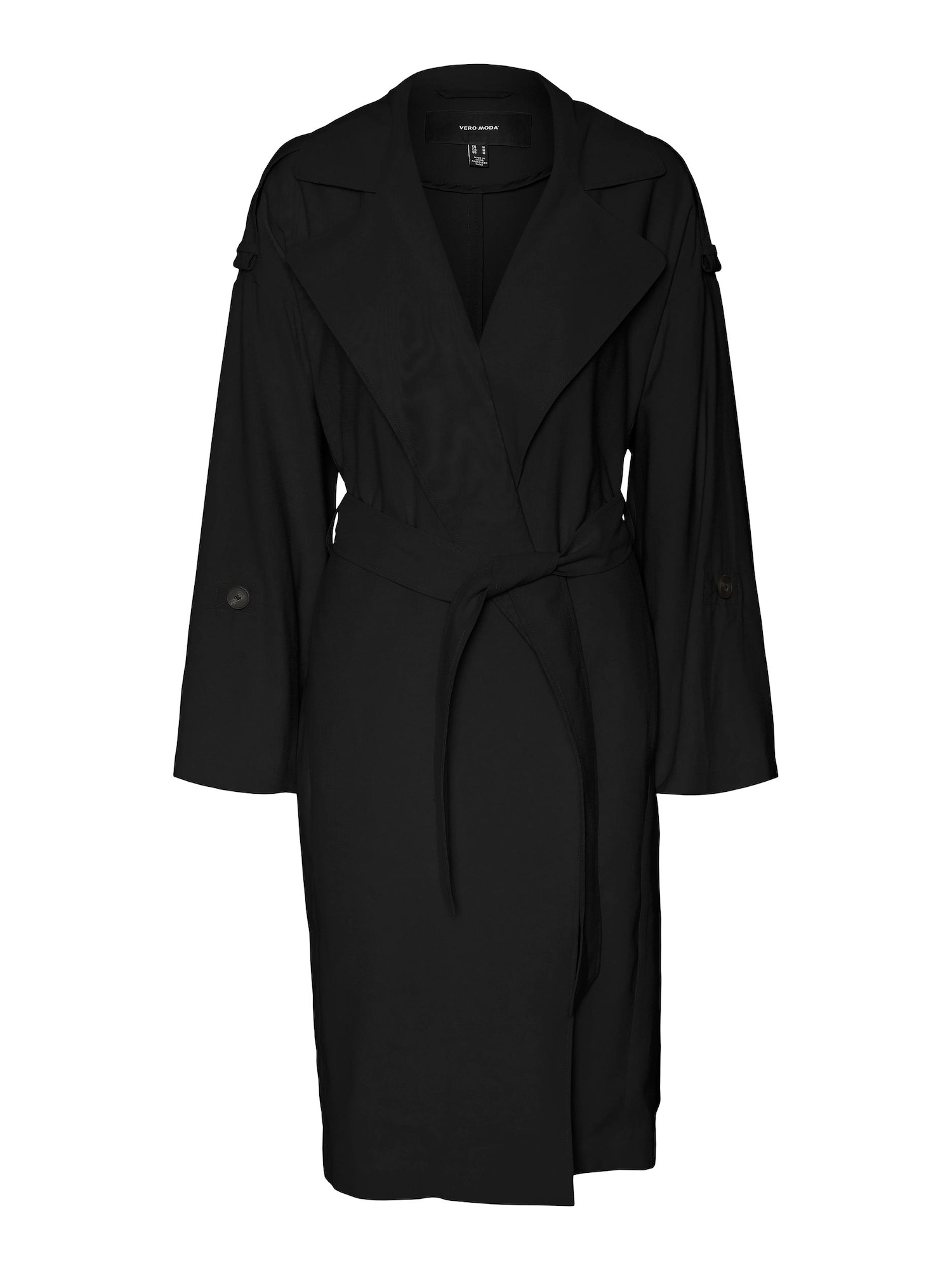 VERO MODA Prehoden plašč  črna
