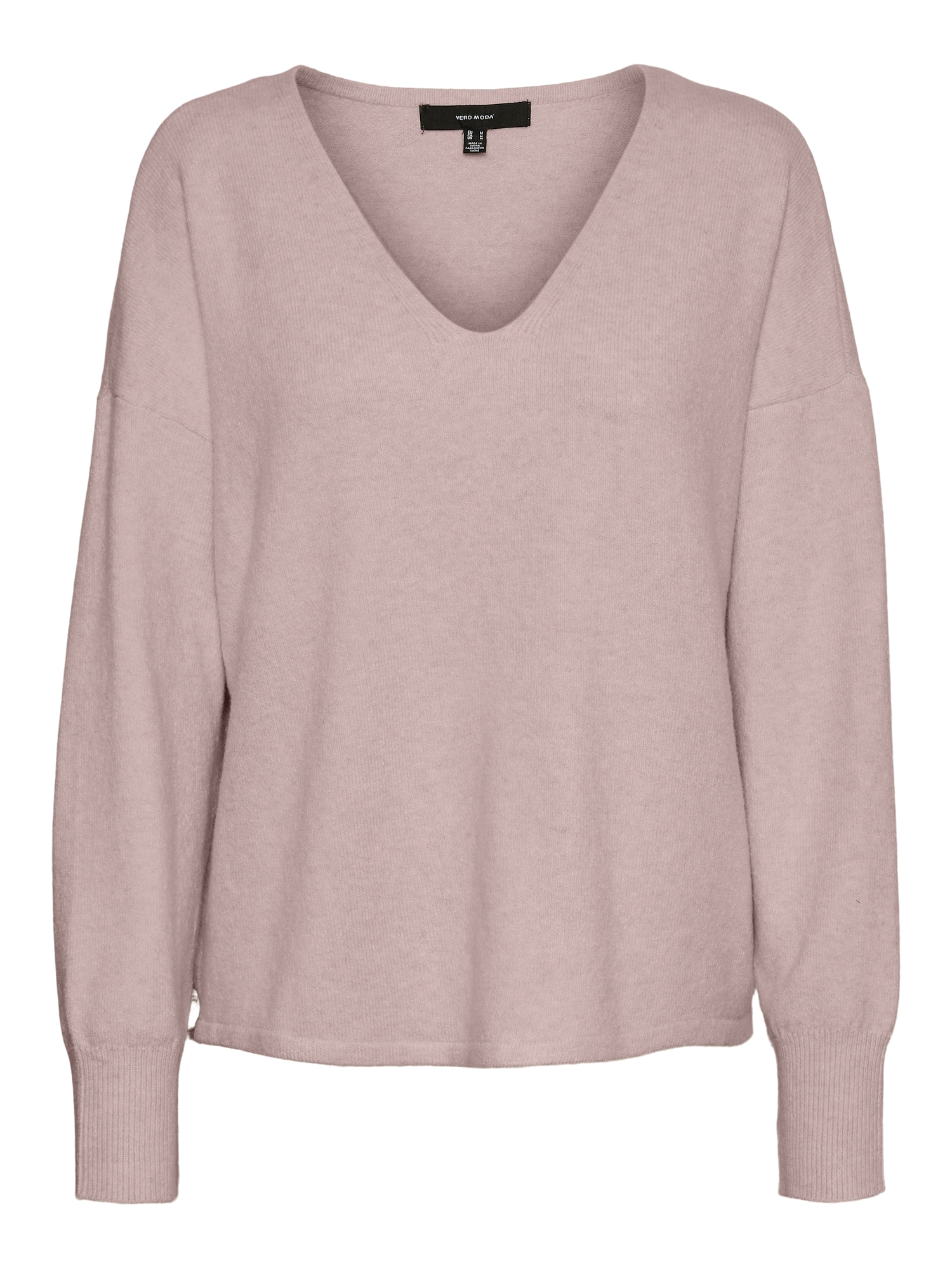 VERO MODA Pulover 'Doffy'  rosé / črna