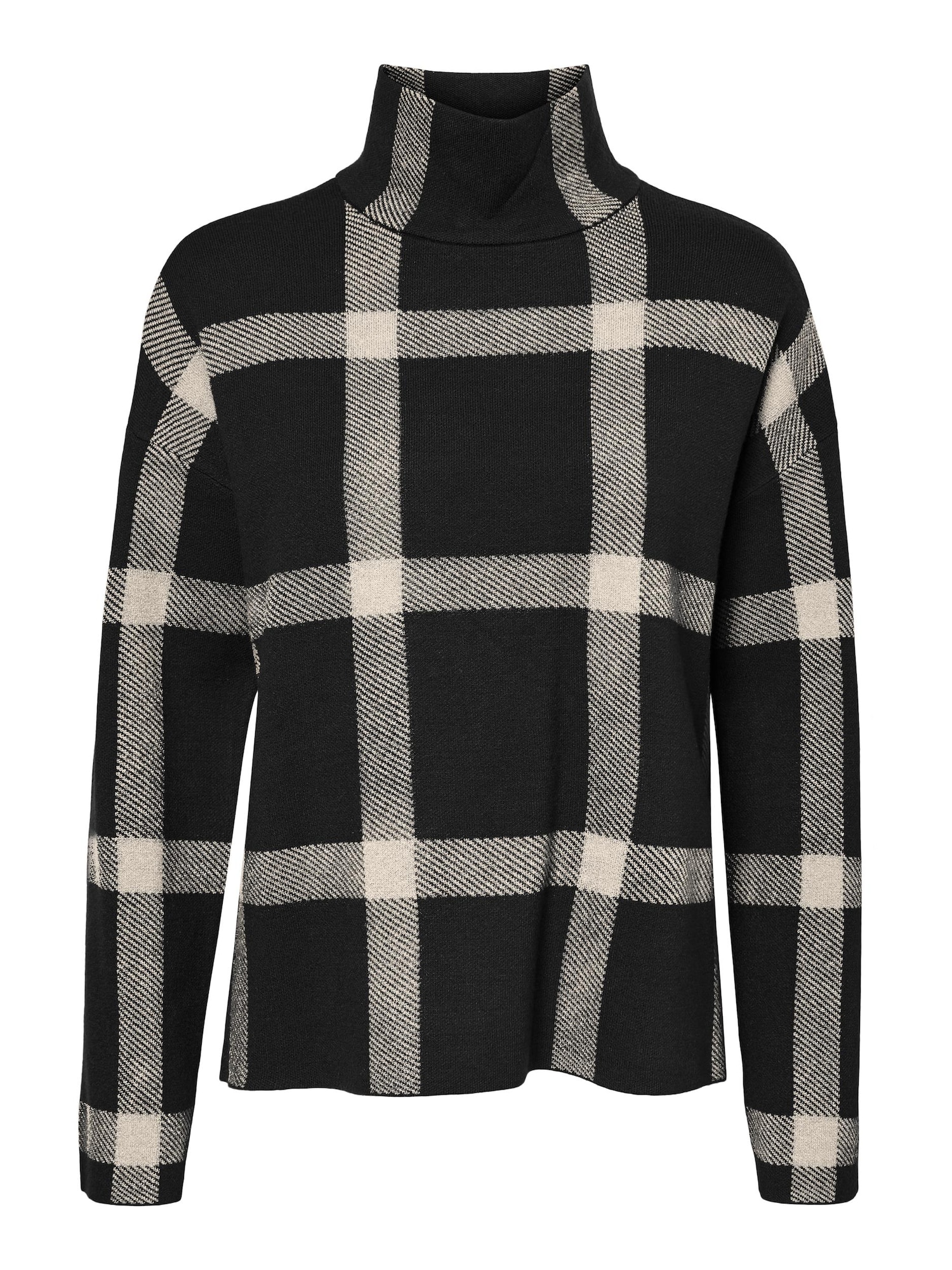 VERO MODA Pulover 'Saba'  kremna / črna