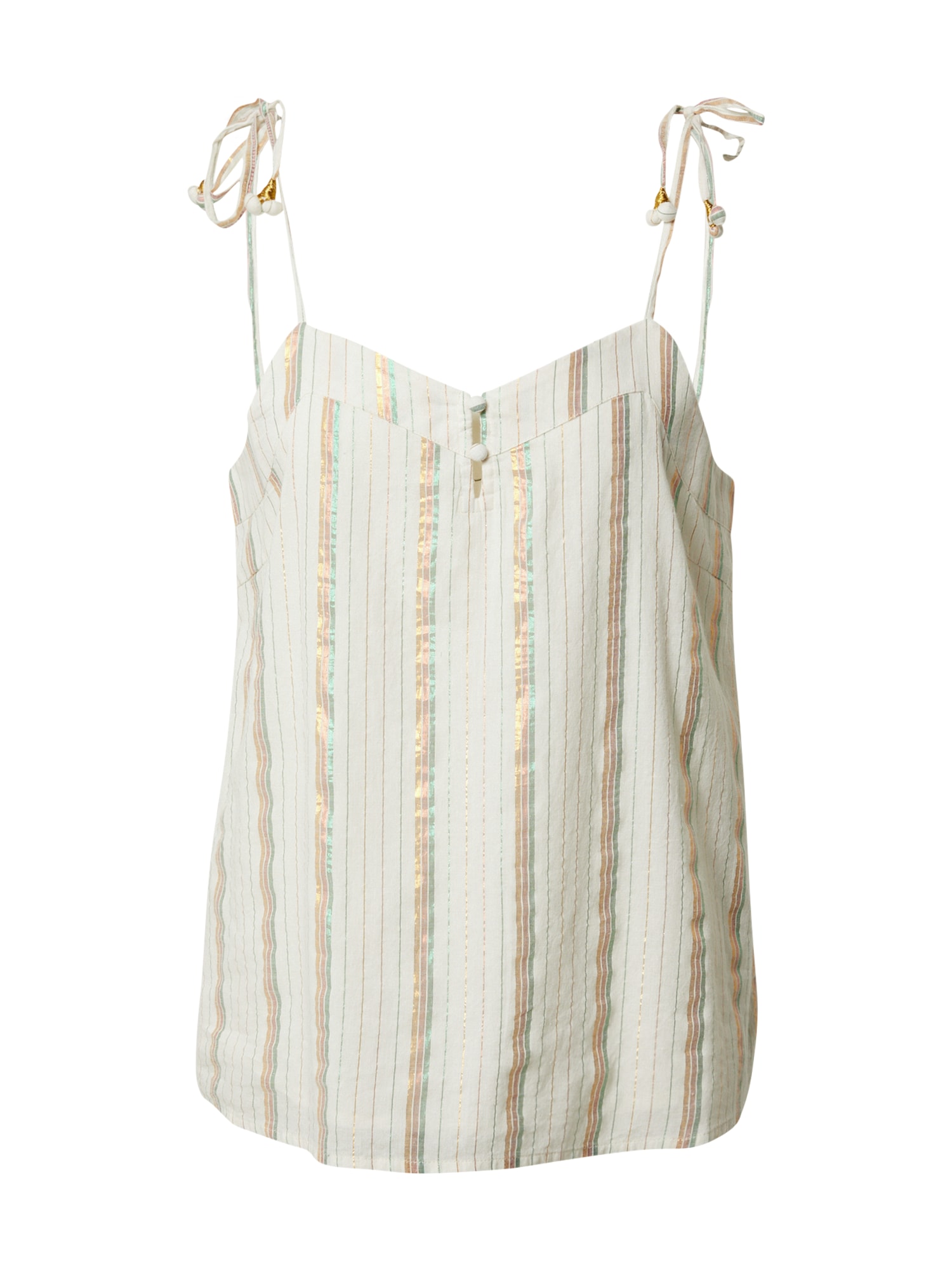 VERO MODA Top 'SAVANNAH'  bež / zlata / žad / roza