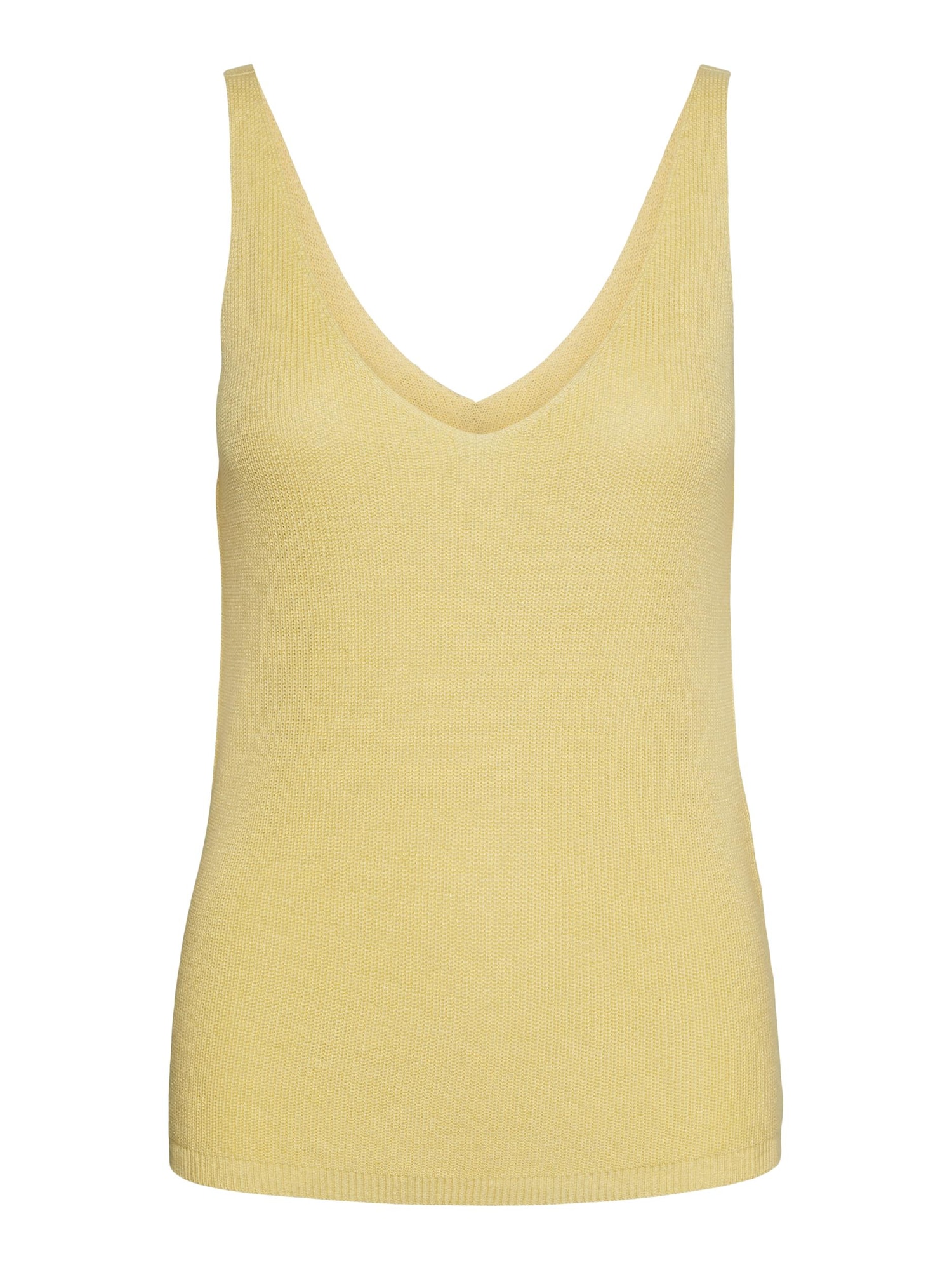 VERO MODA Top z naramnicami  svetlo rumena