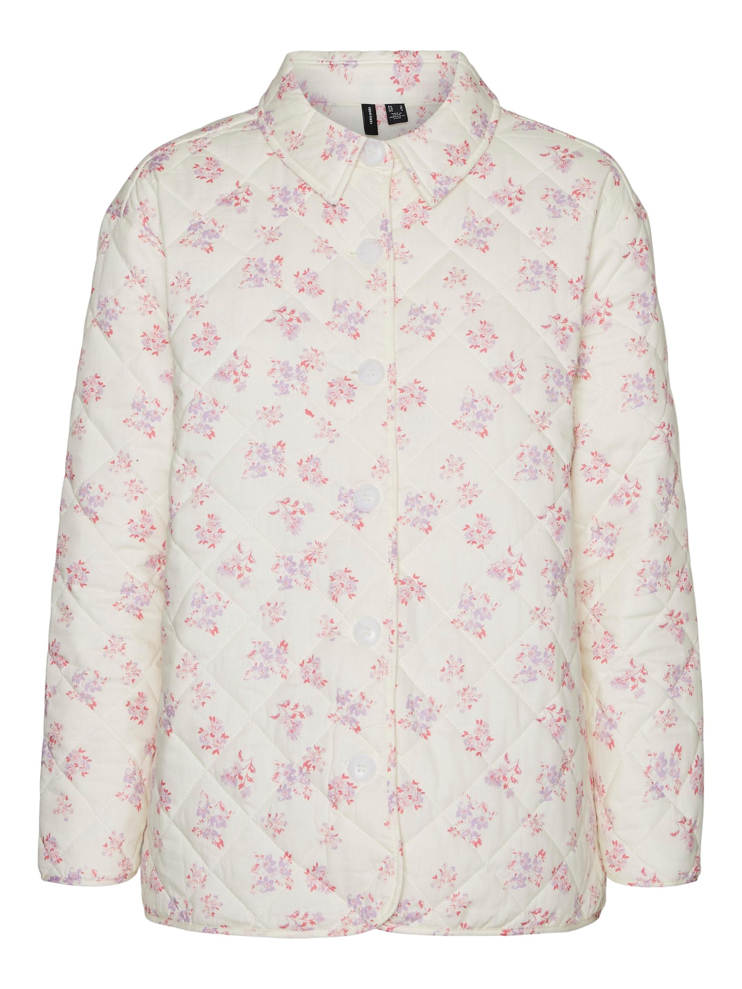 Vero Moda Collab Prehodna jakna  svetlo lila / pitaja / volneno bela
