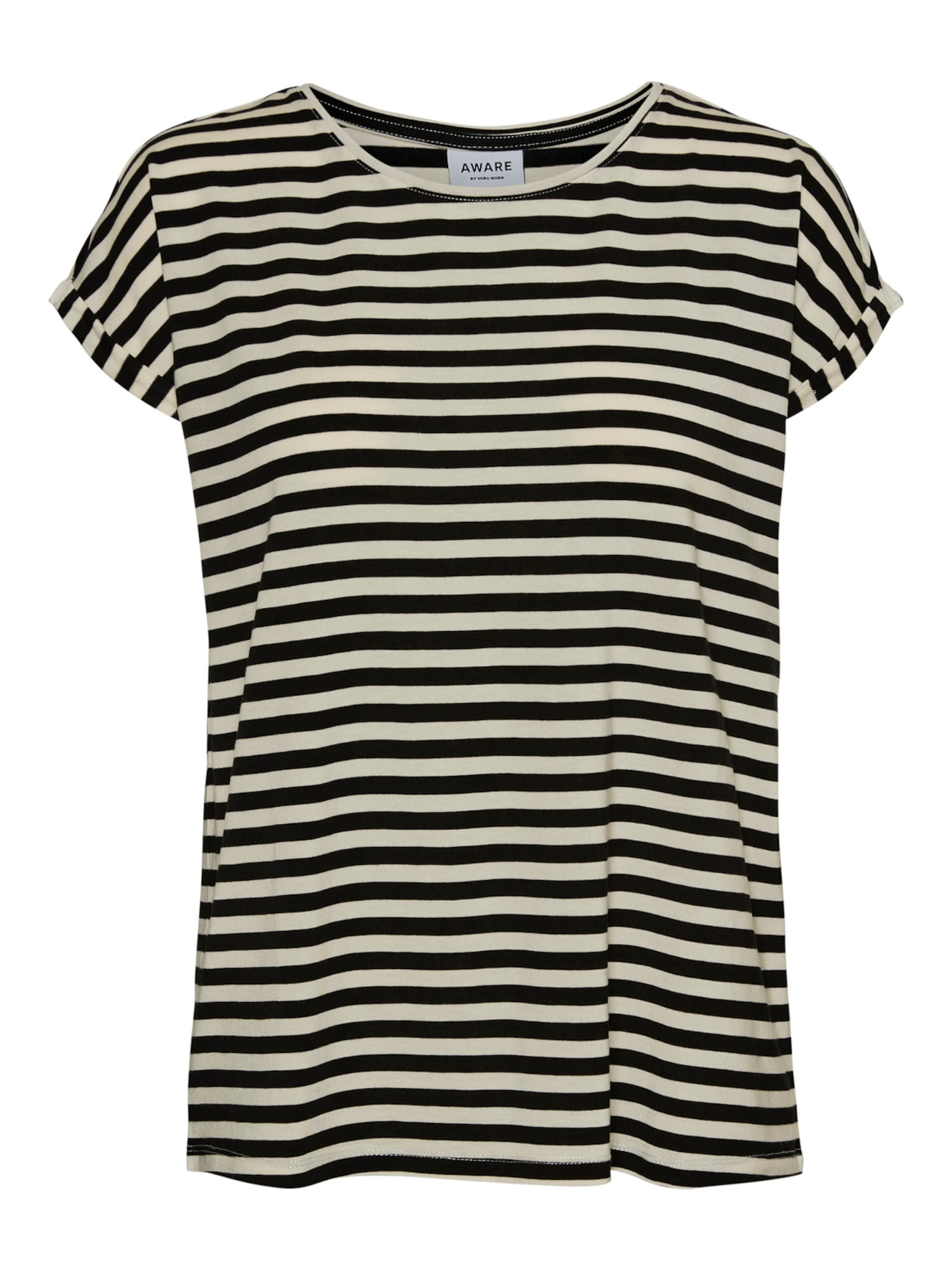 Vero Moda Curve Majica 'Ava'  črna / bela