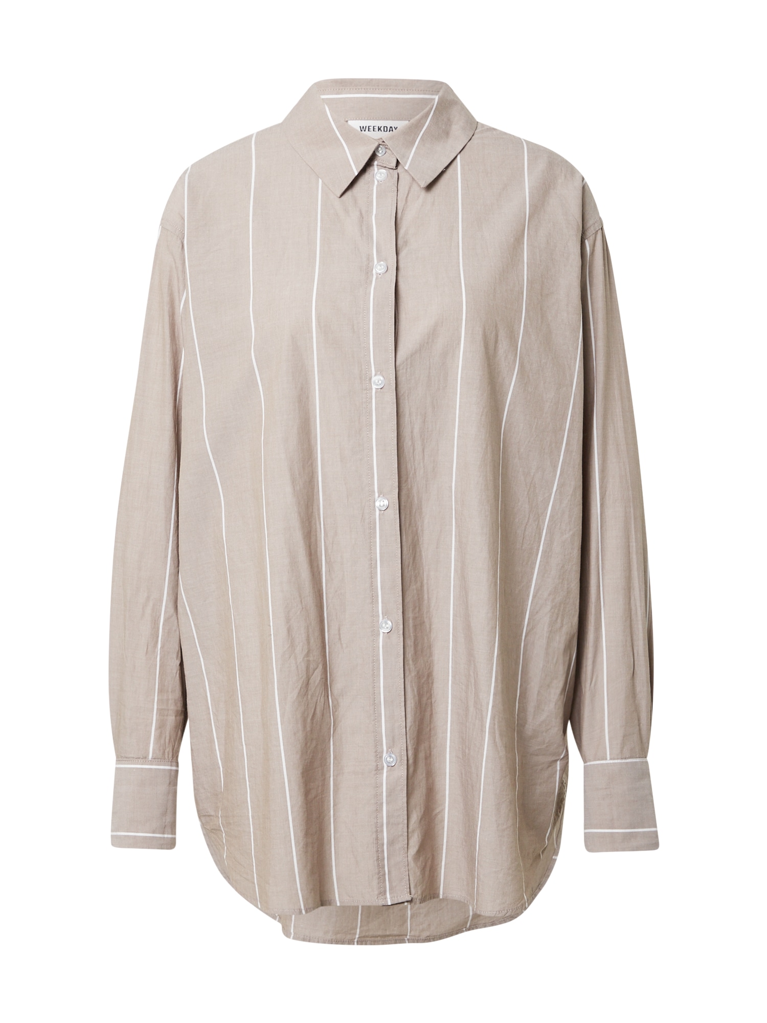 WEEKDAY Bluza 'Edyn'  kamela / bela