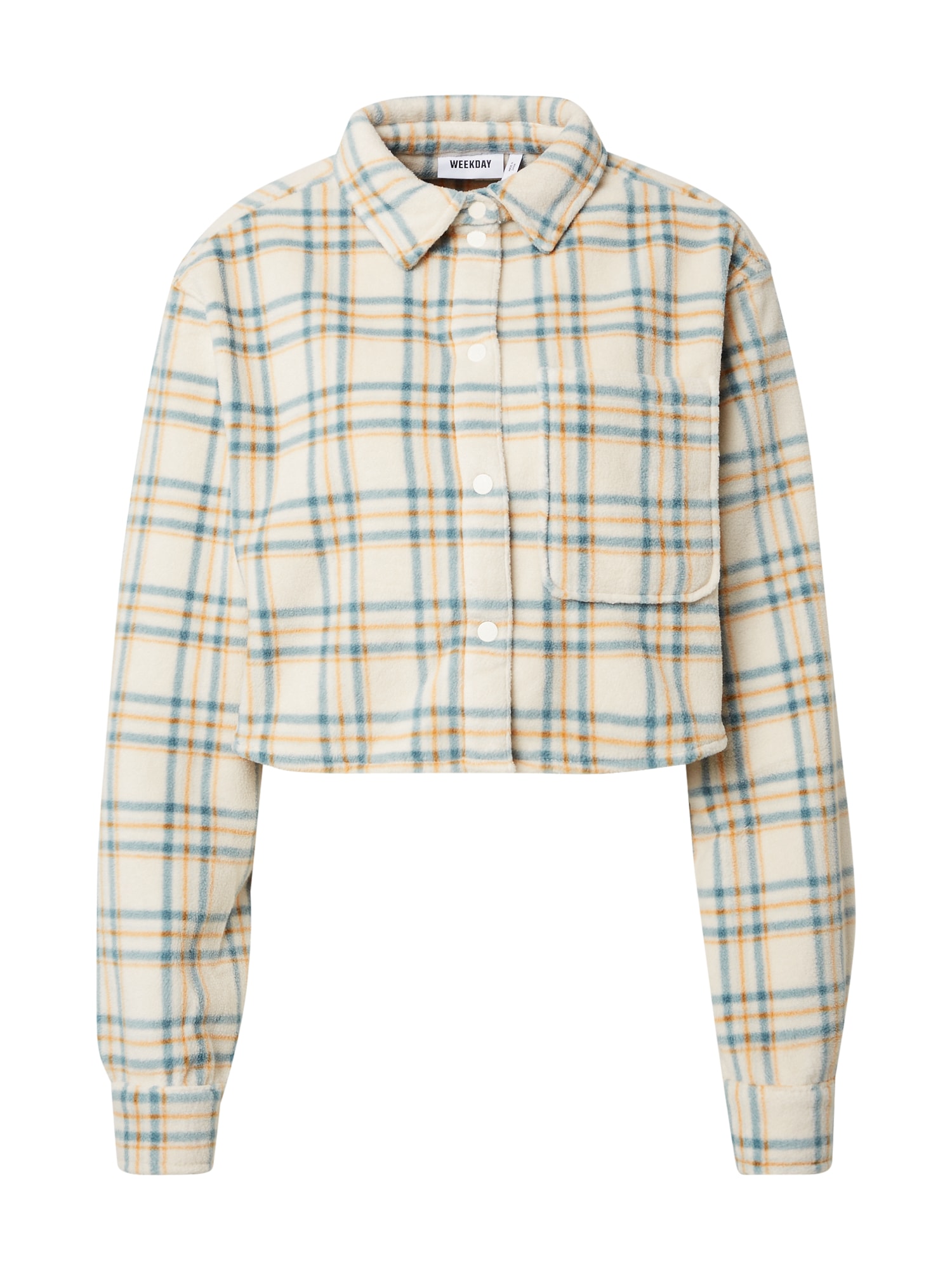 WEEKDAY Bluza  modra / oranžna / bela