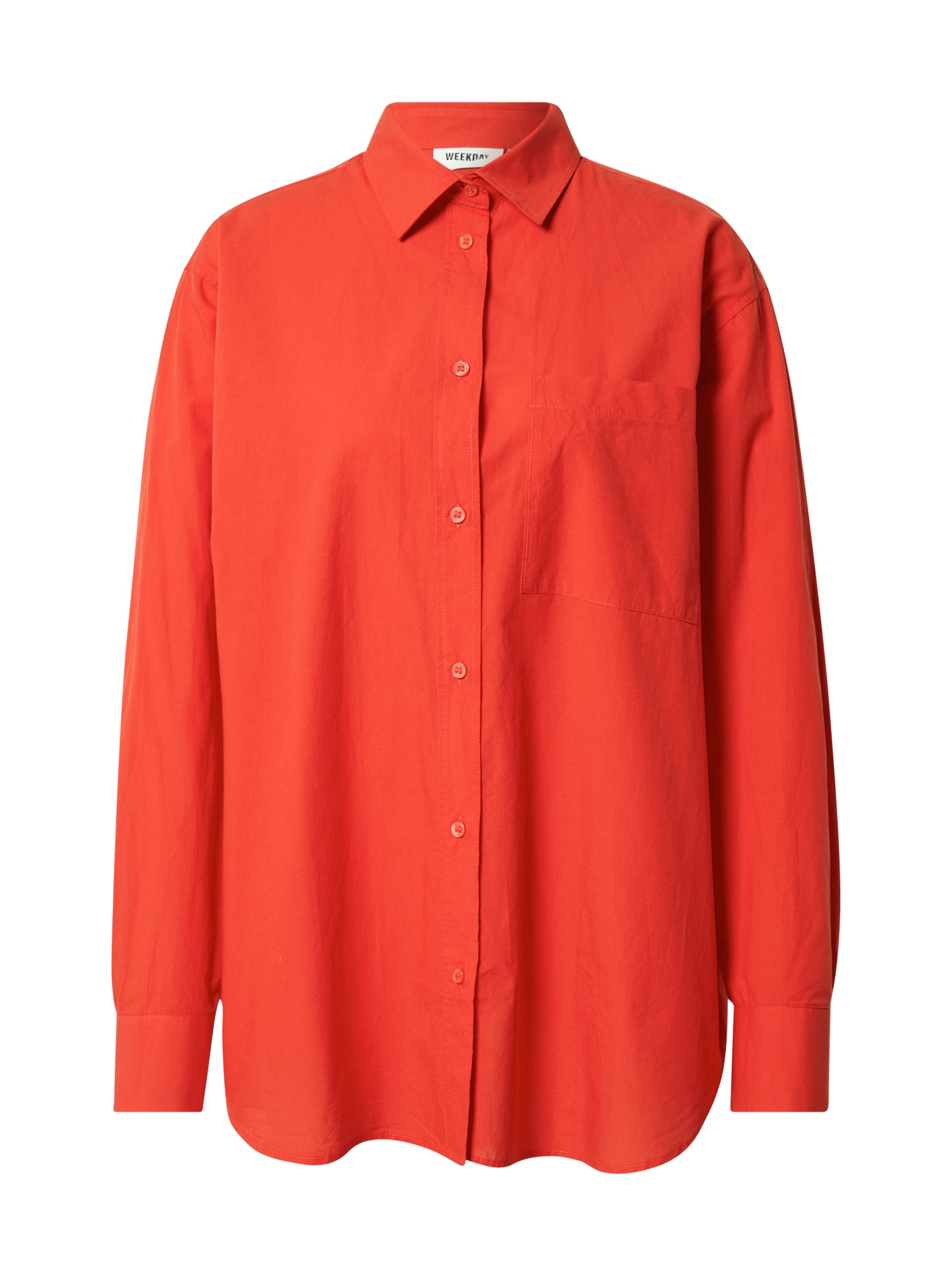 WEEKDAY Bluza  oranžno rdeča