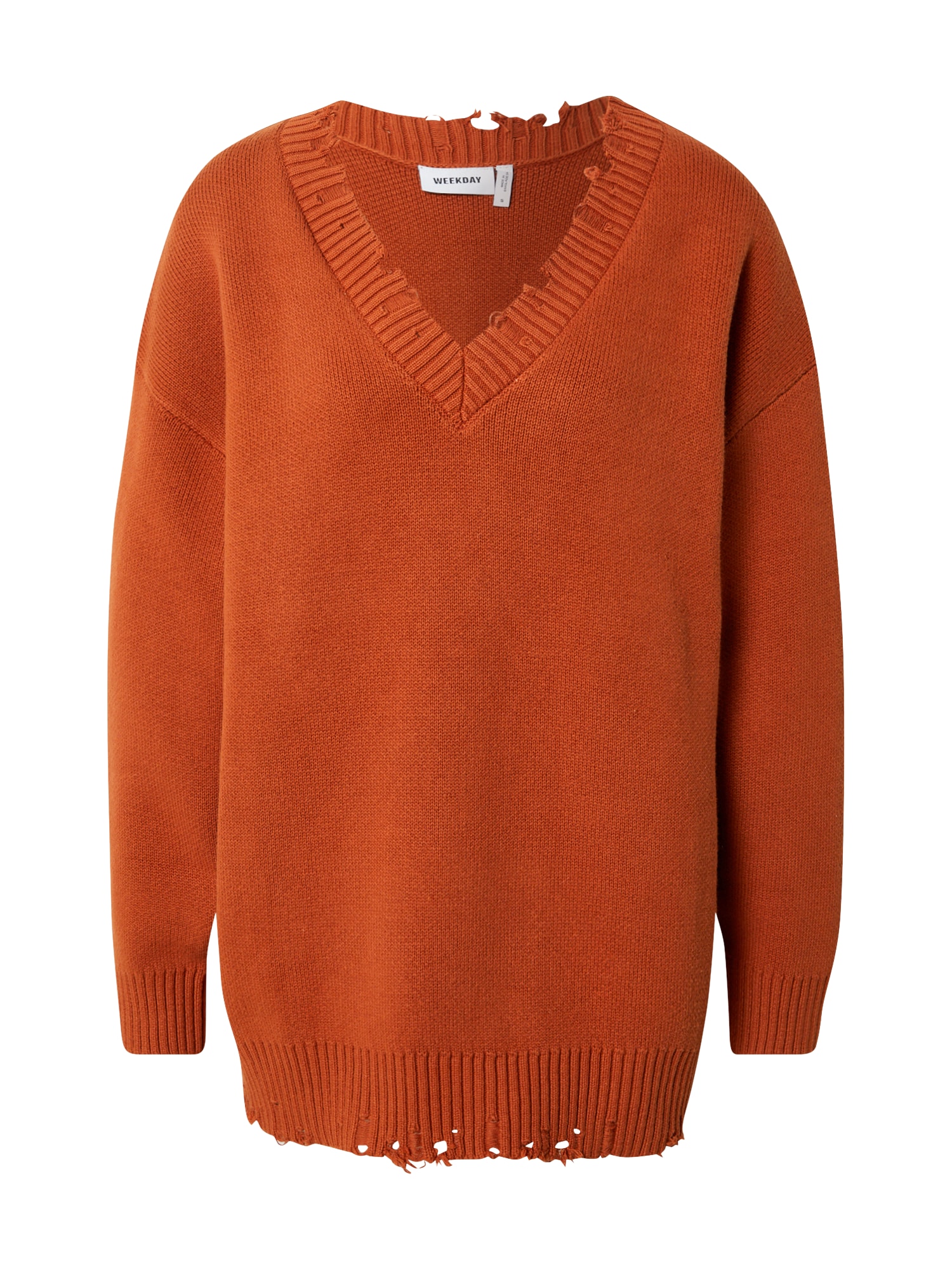 WEEKDAY Širok pulover 'Sugar'  temno oranžna