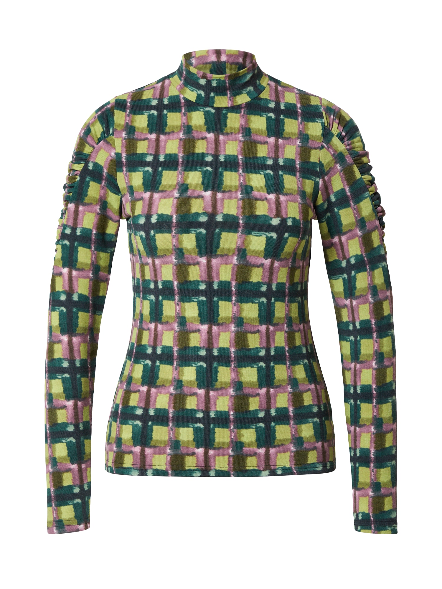 Warehouse Majica  smaragd / trst / jabolko / eozin