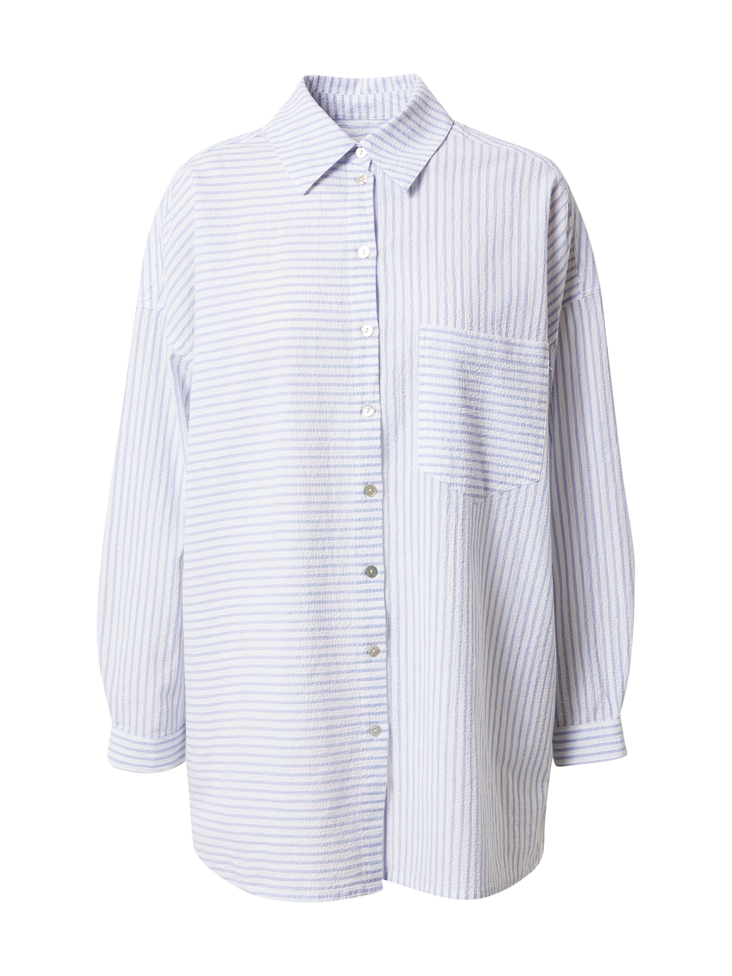 Yerse Bluza 'SAKURA36'  nebeško modra / bela