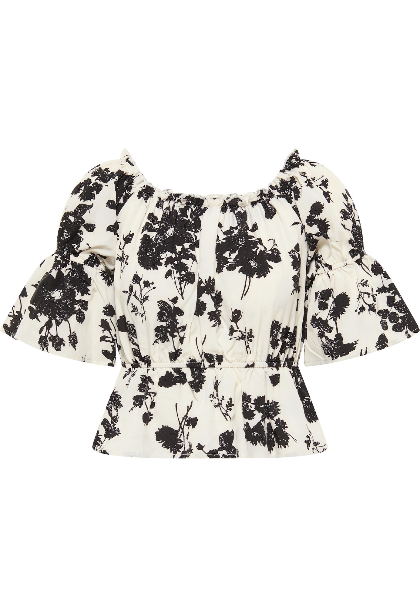 faina Bluza  črna / bela