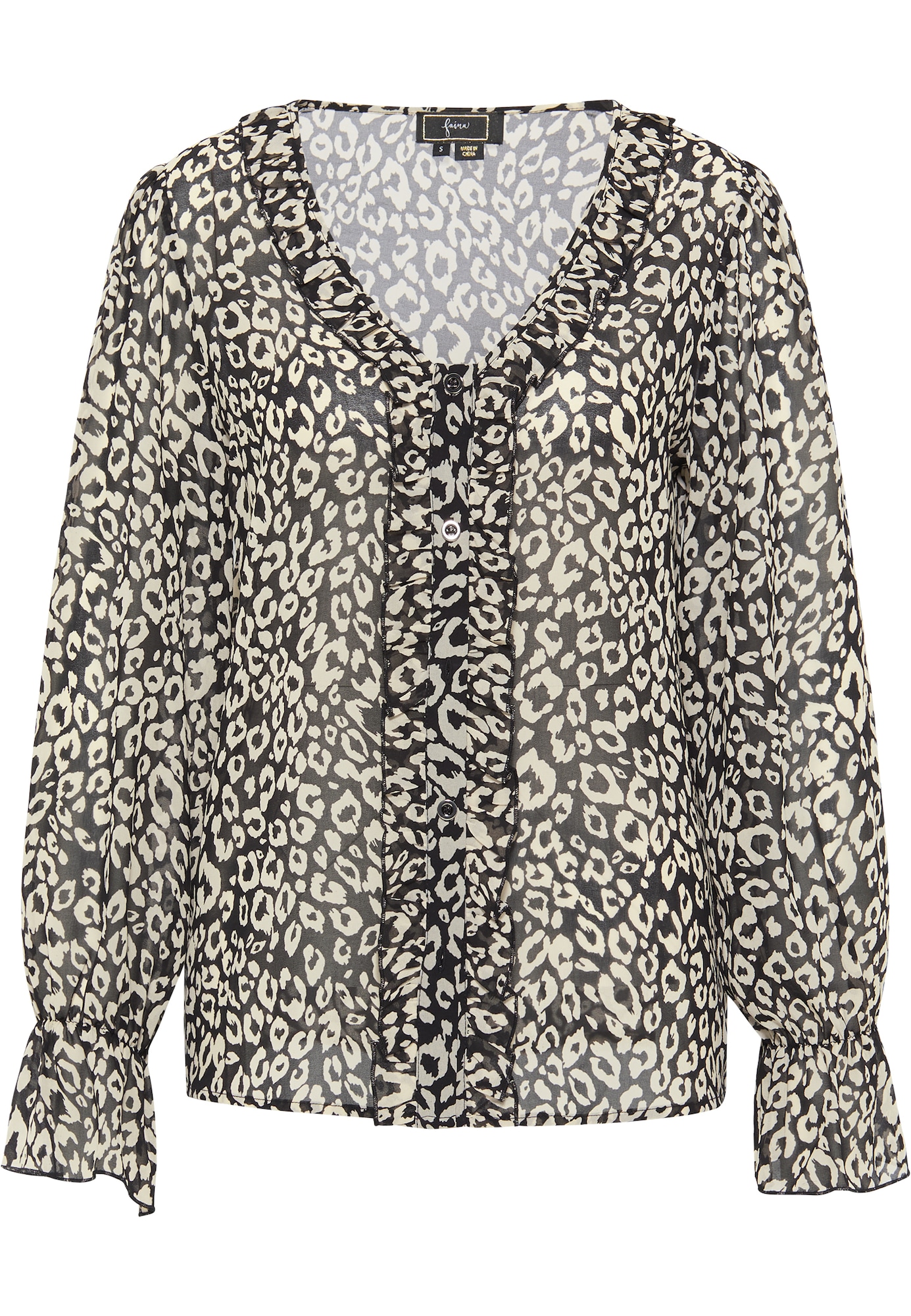 faina Bluza  kremna / črna