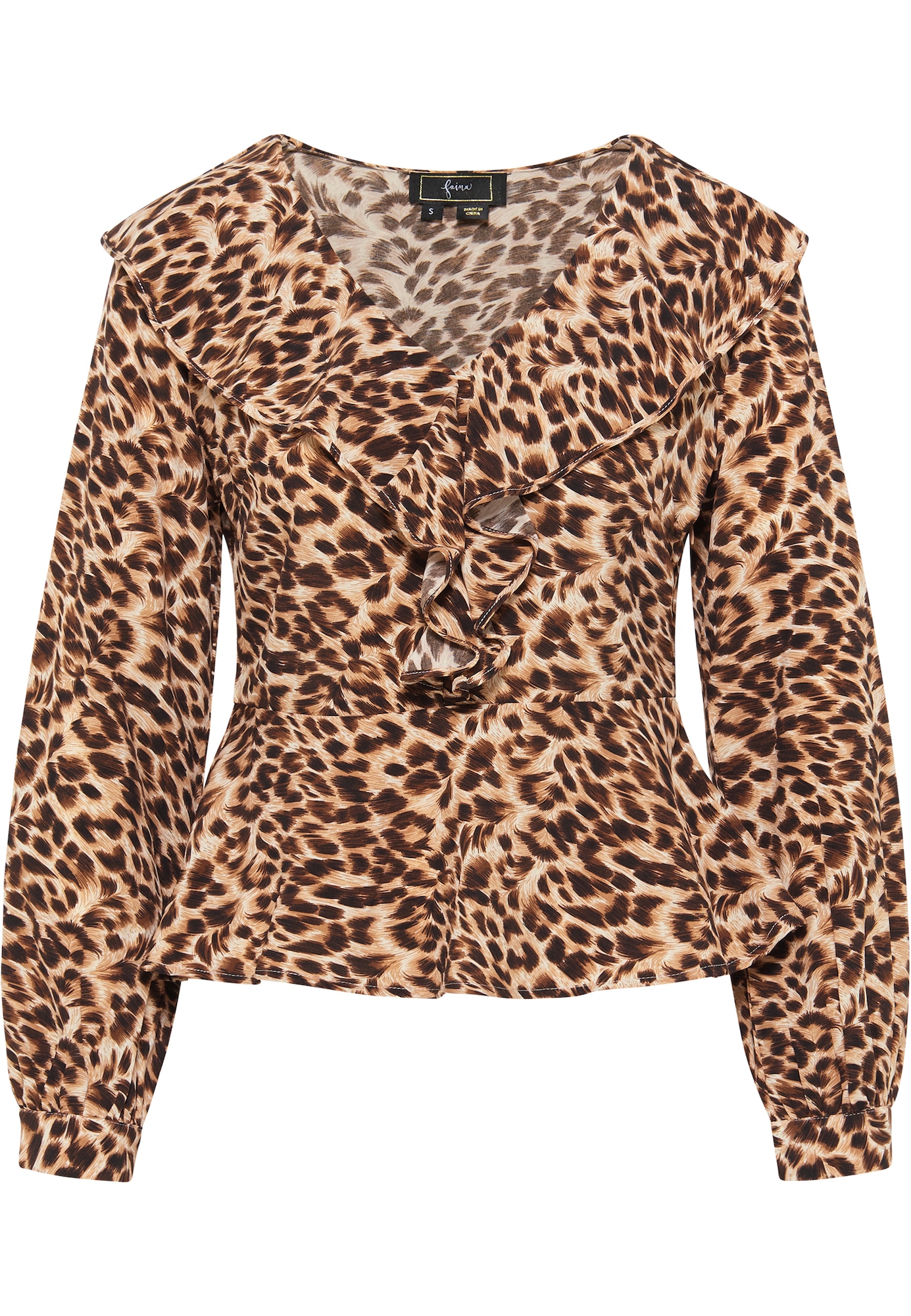faina Bluza  rjava / svetlo rjava