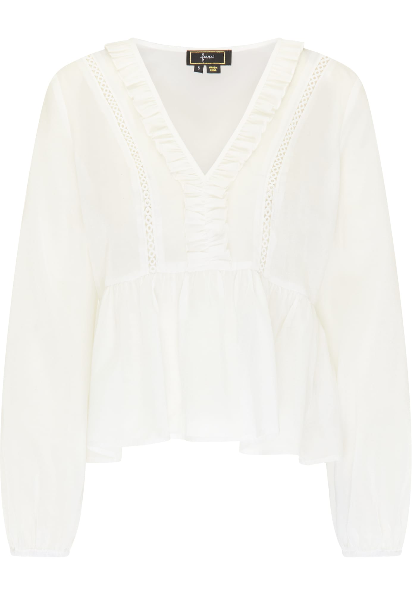 faina Bluza  volneno bela