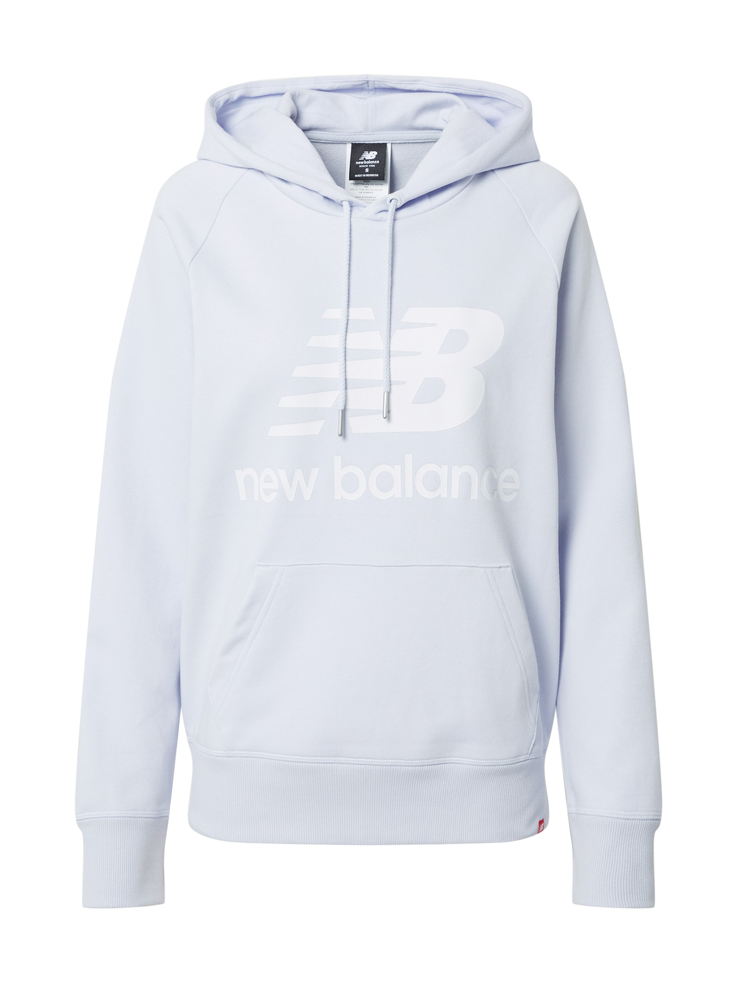 new balance Majica  svetlo siva / bela