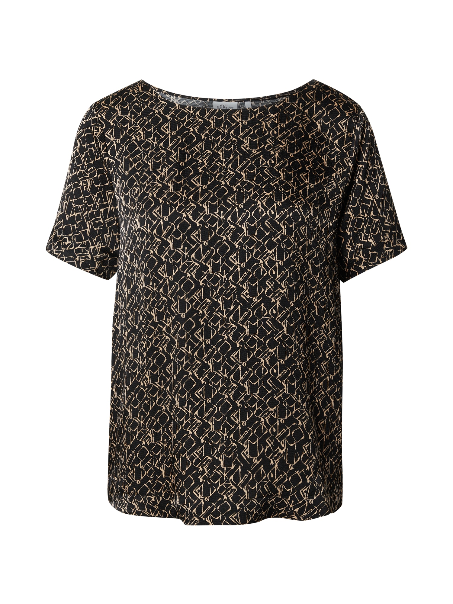 s.Oliver BLACK LABEL Bluza  zlato-rumena / črna