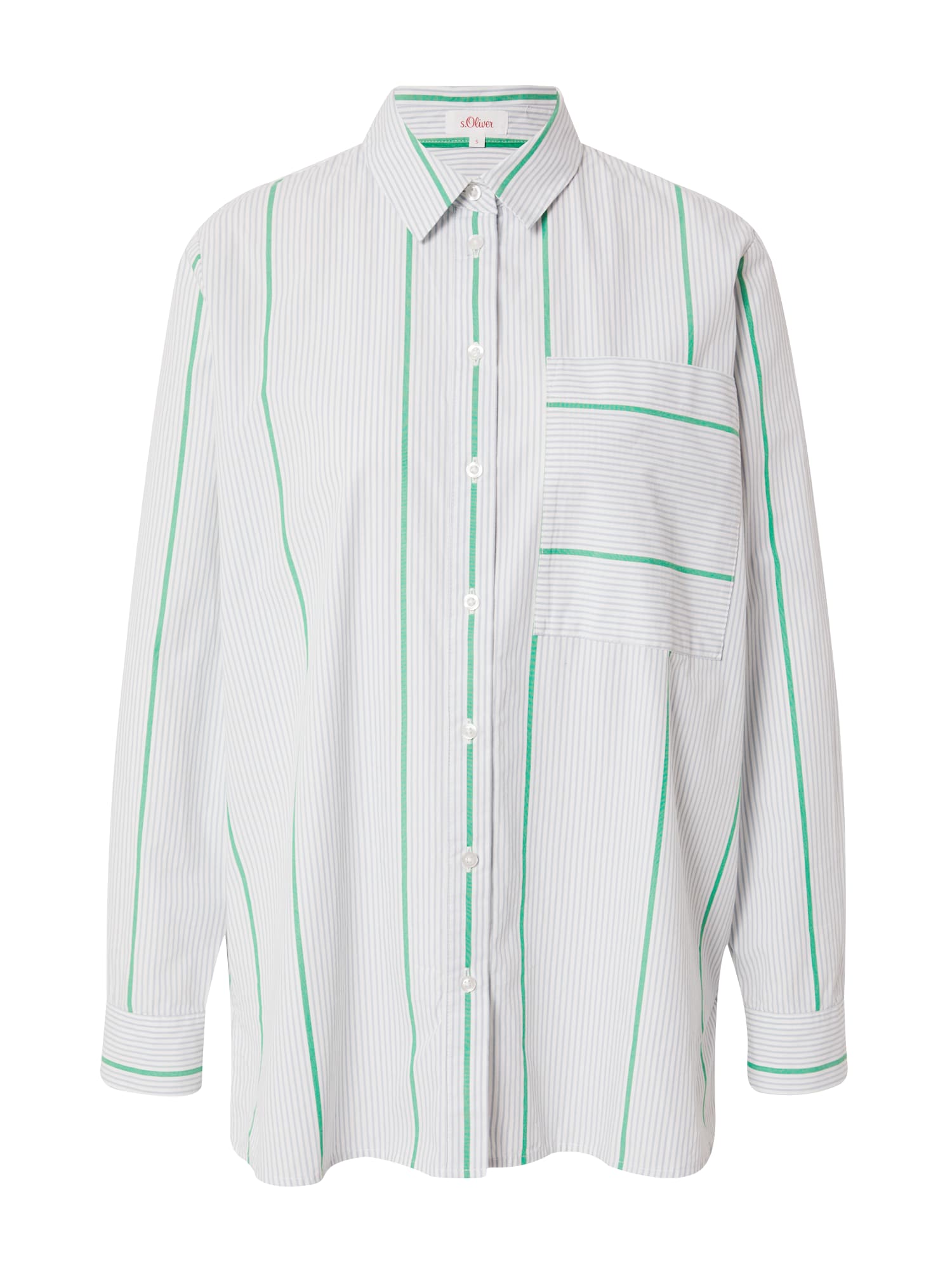 s.Oliver Bluza  azur / zelena / bela