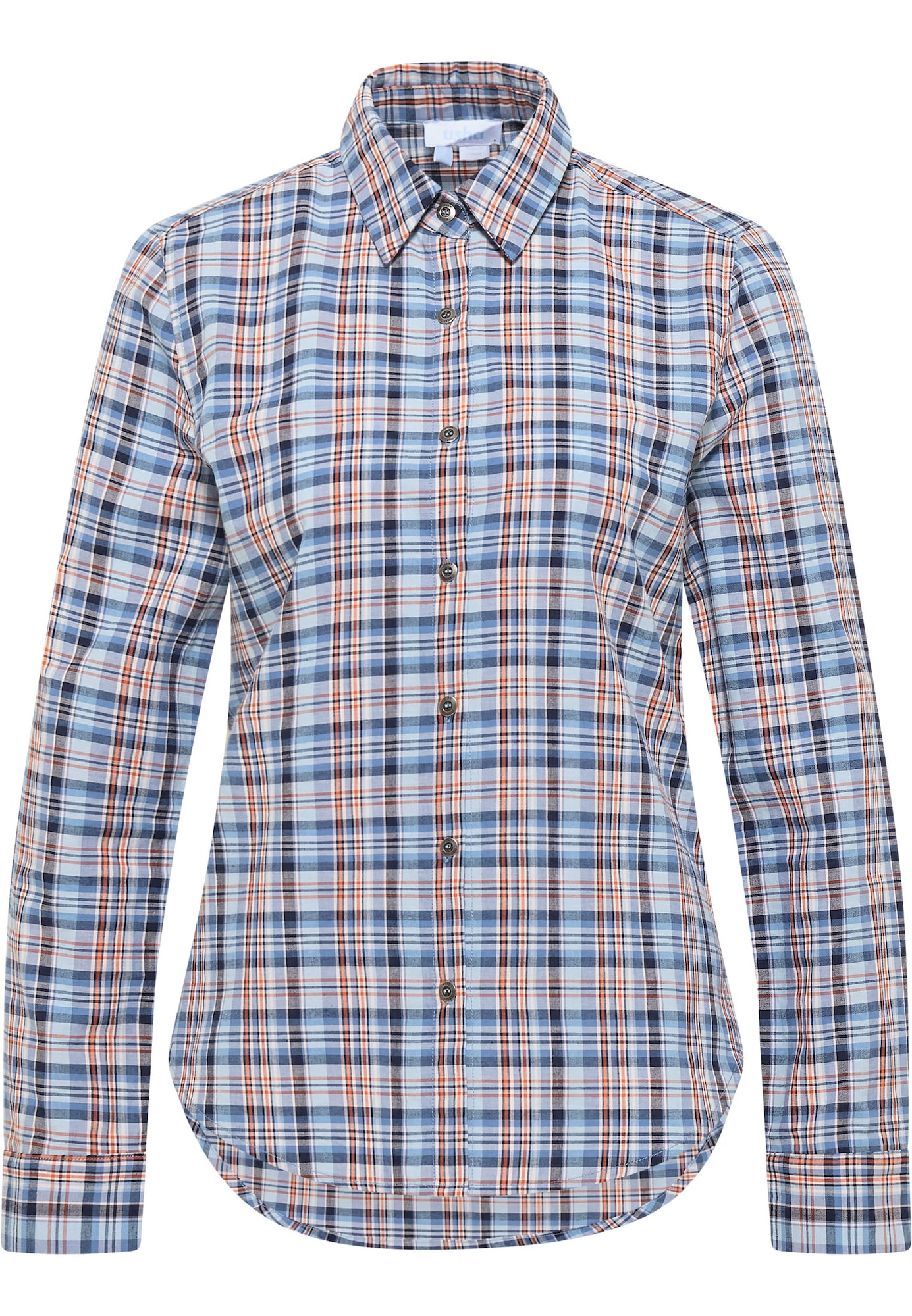 usha BLUE LABEL Bluza  nočno modra / svetlo modra / oranžna / bela