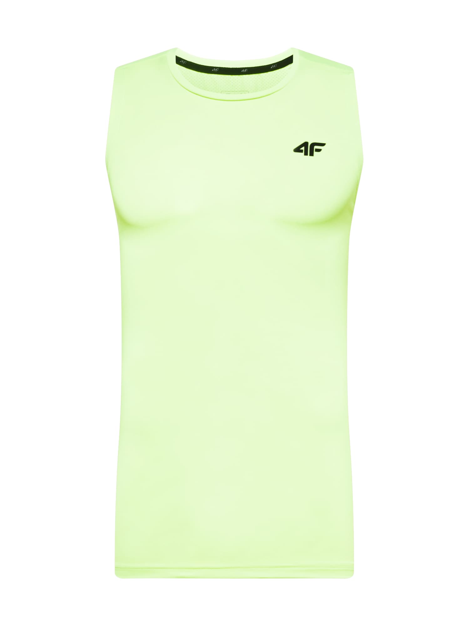 4F Funkcionalna majica  neonsko zelena / črna