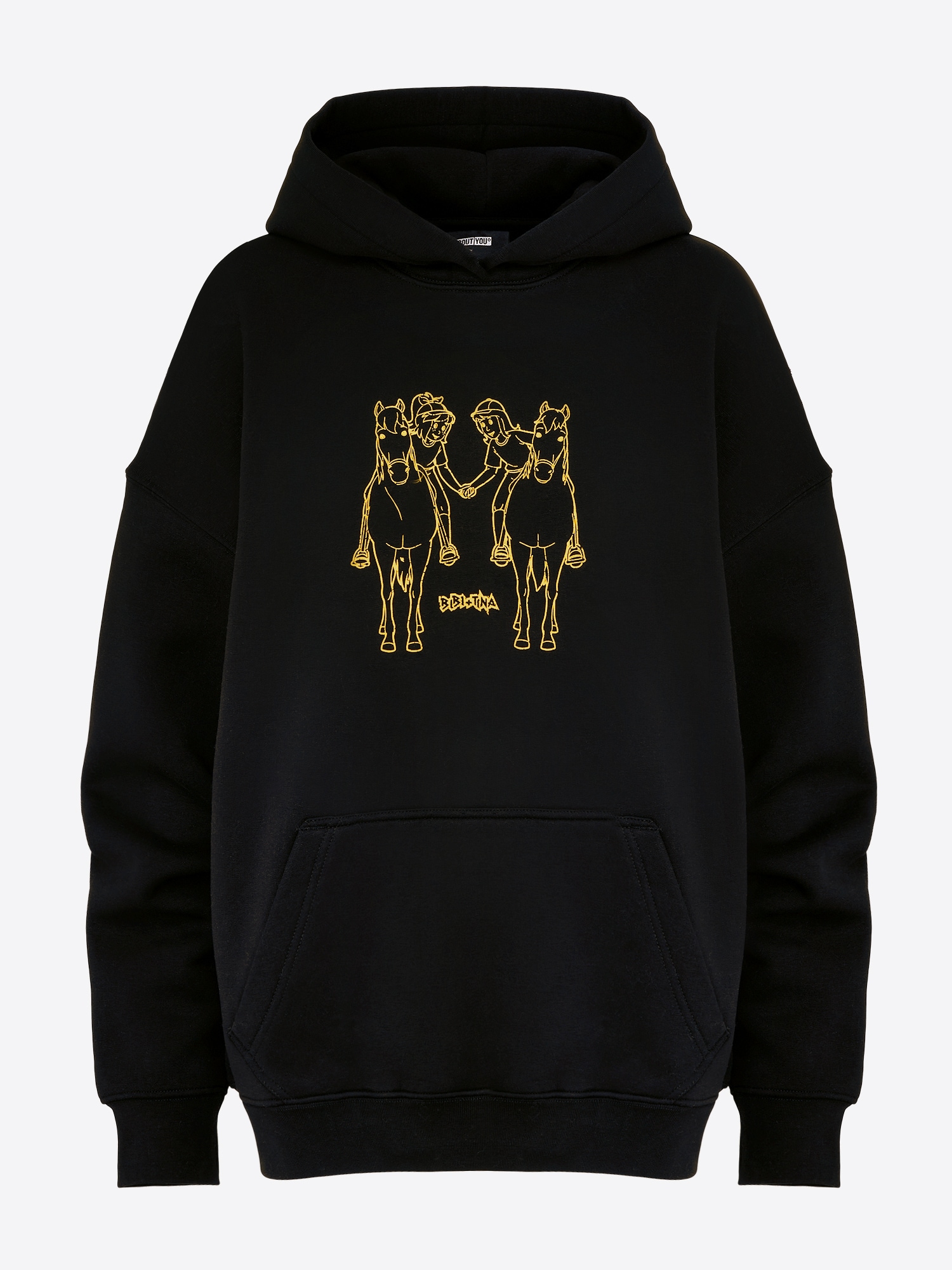 ABOUT YOU x StayKid Majica 'FREUNDE'  črna