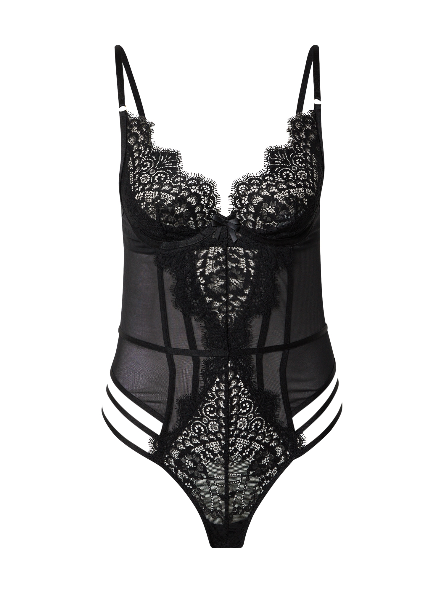 ABOUT YOU x hunkemöller Bodi 'Rosanne'  črna