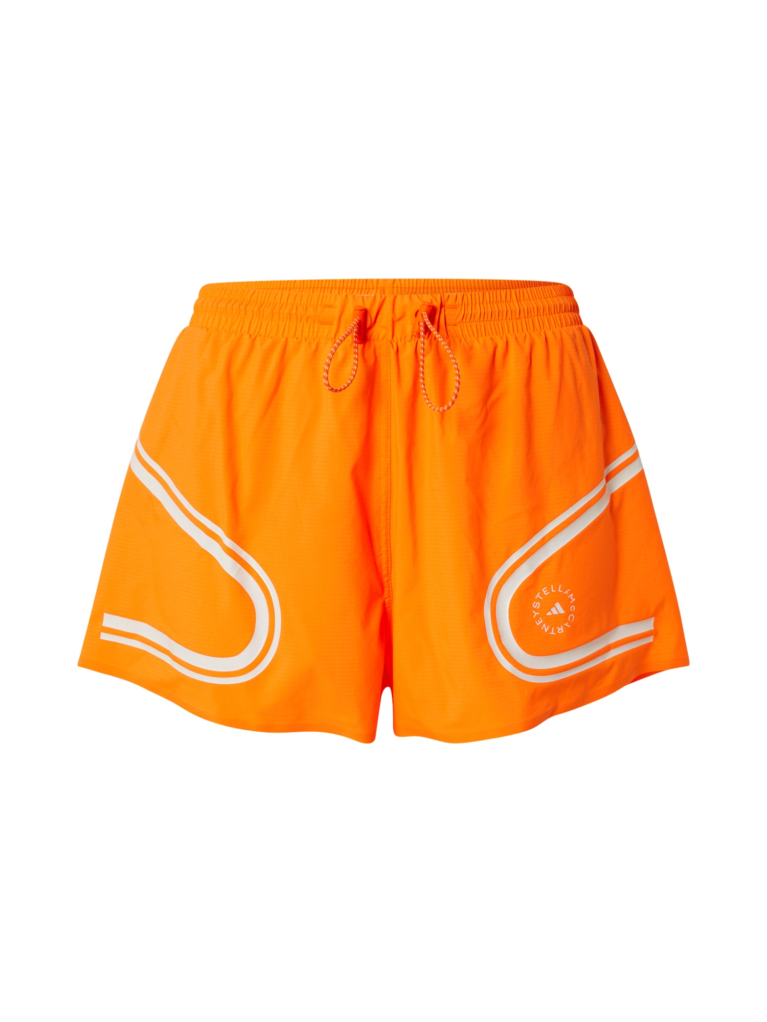 ADIDAS BY STELLA MCCARTNEY Športne hlače 'TruePace'  svetlo siva / oranžna