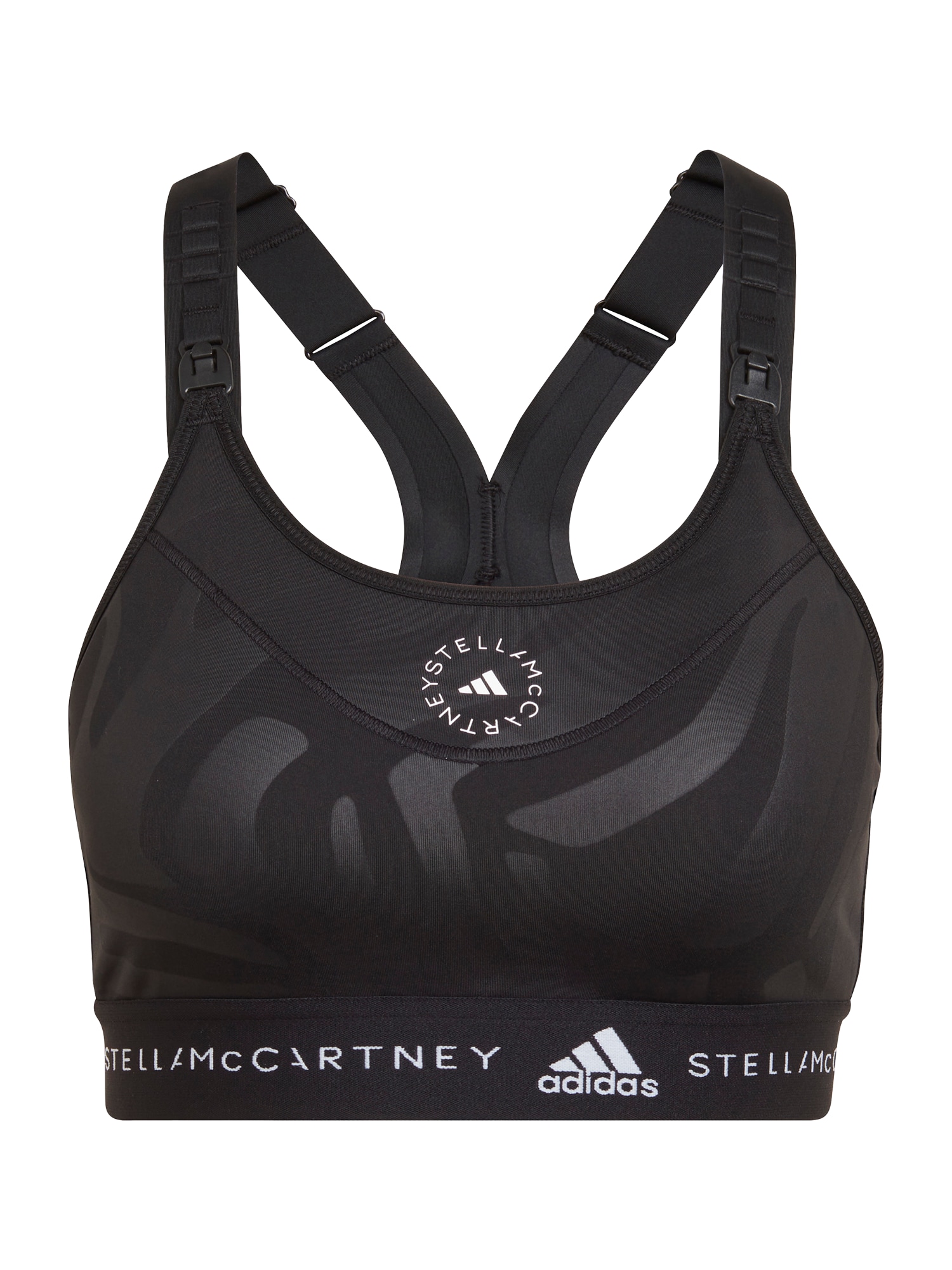 ADIDAS BY STELLA MCCARTNEY Športni nederček  črna / bela