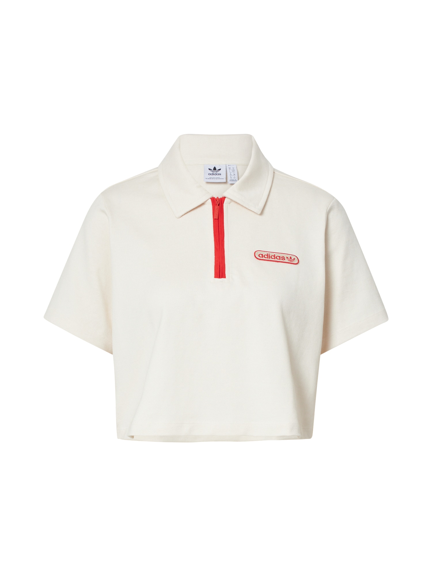 ADIDAS ORIGINALS Majica  rdeča / naravno bela