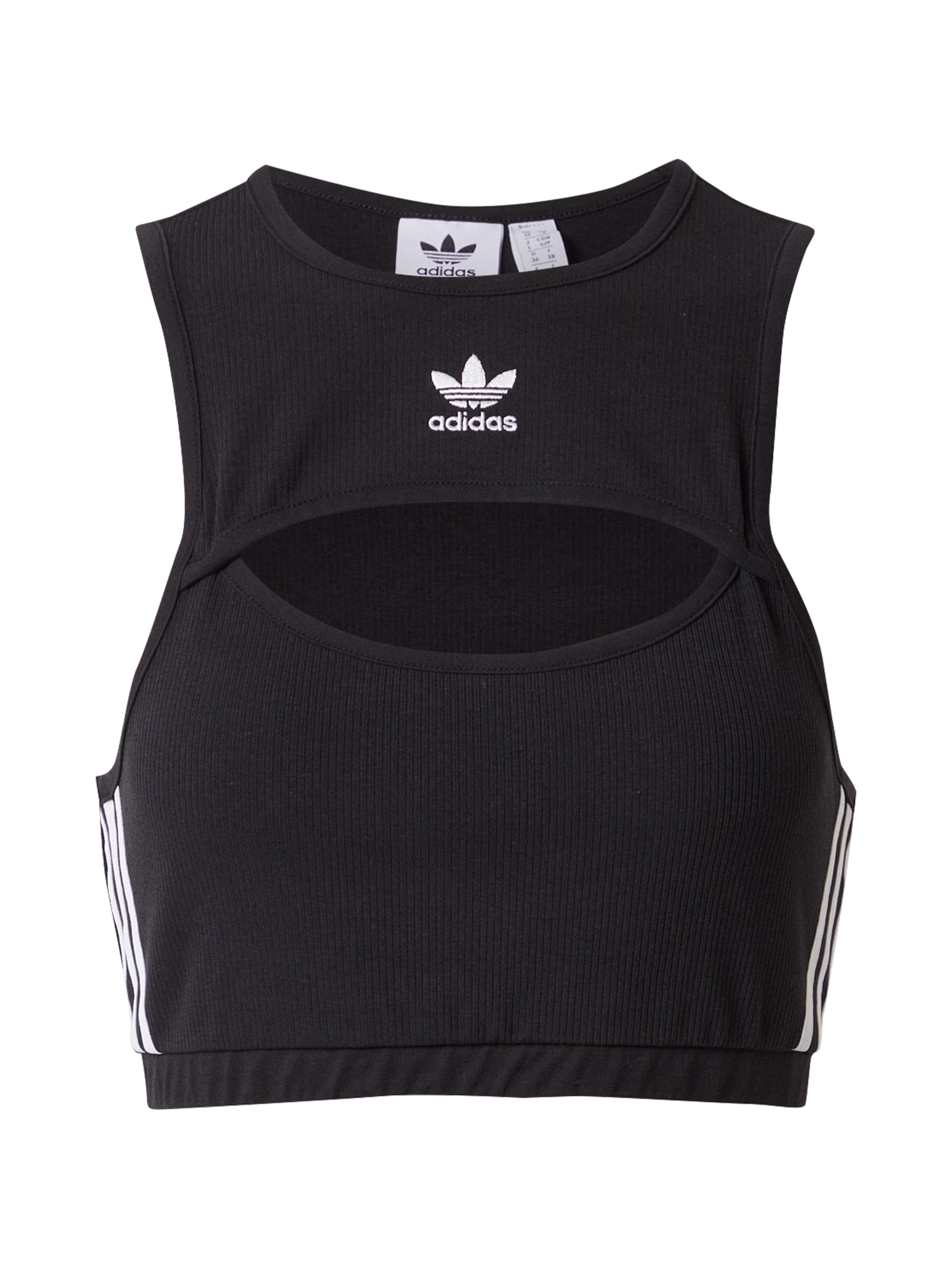 ADIDAS ORIGINALS Top  črna / bela