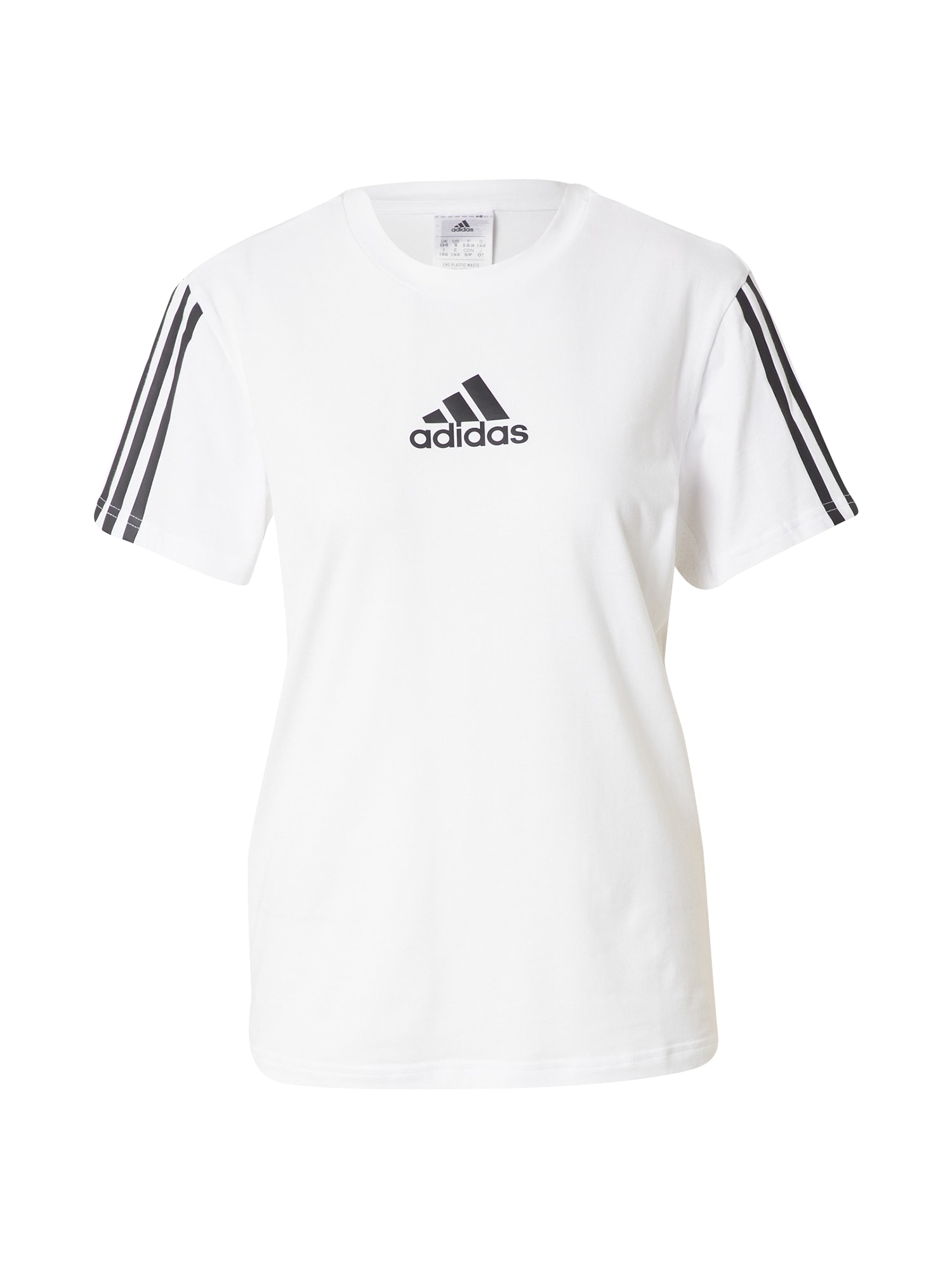 ADIDAS PERFORMANCE Funkcionalna majica  črna / bela