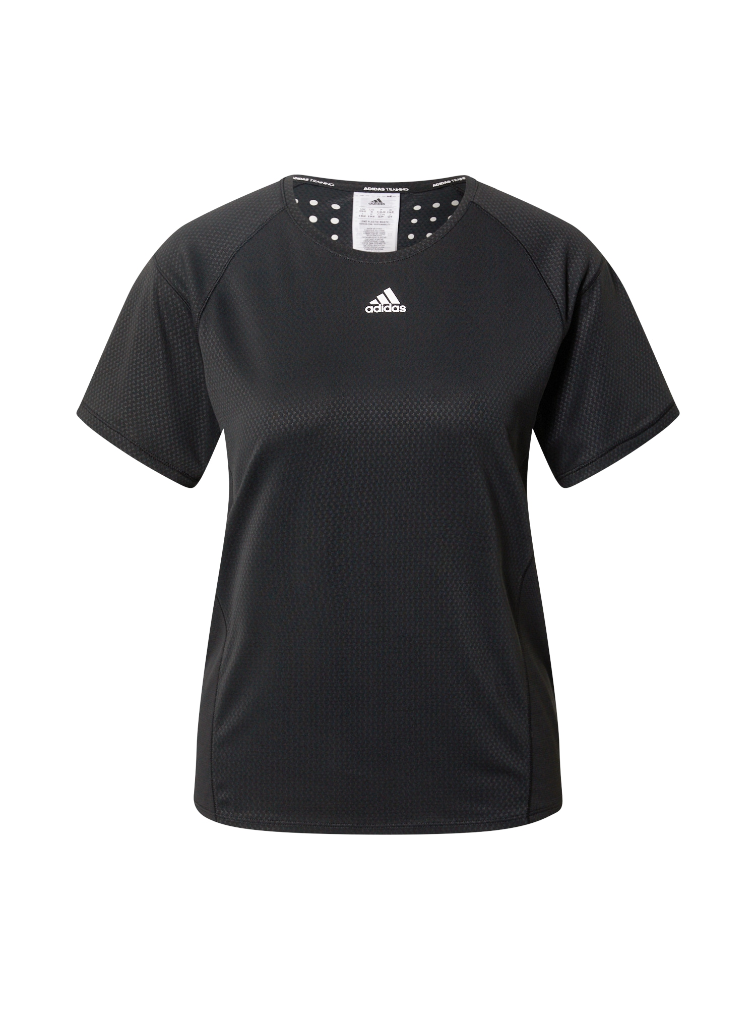 ADIDAS PERFORMANCE Funkcionalna majica  črna / bela