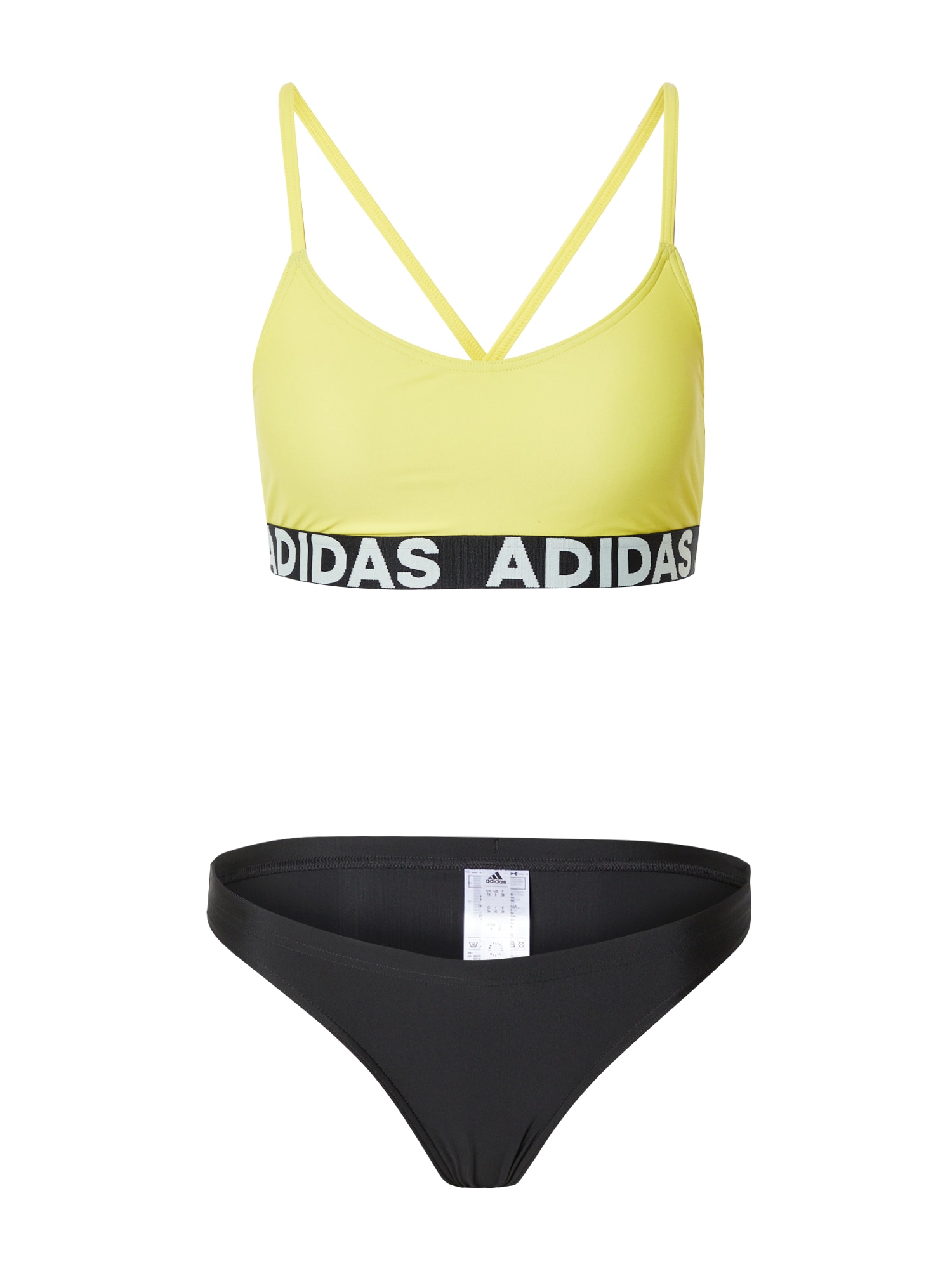 ADIDAS PERFORMANCE Športne bikini  rumena / siva / črna