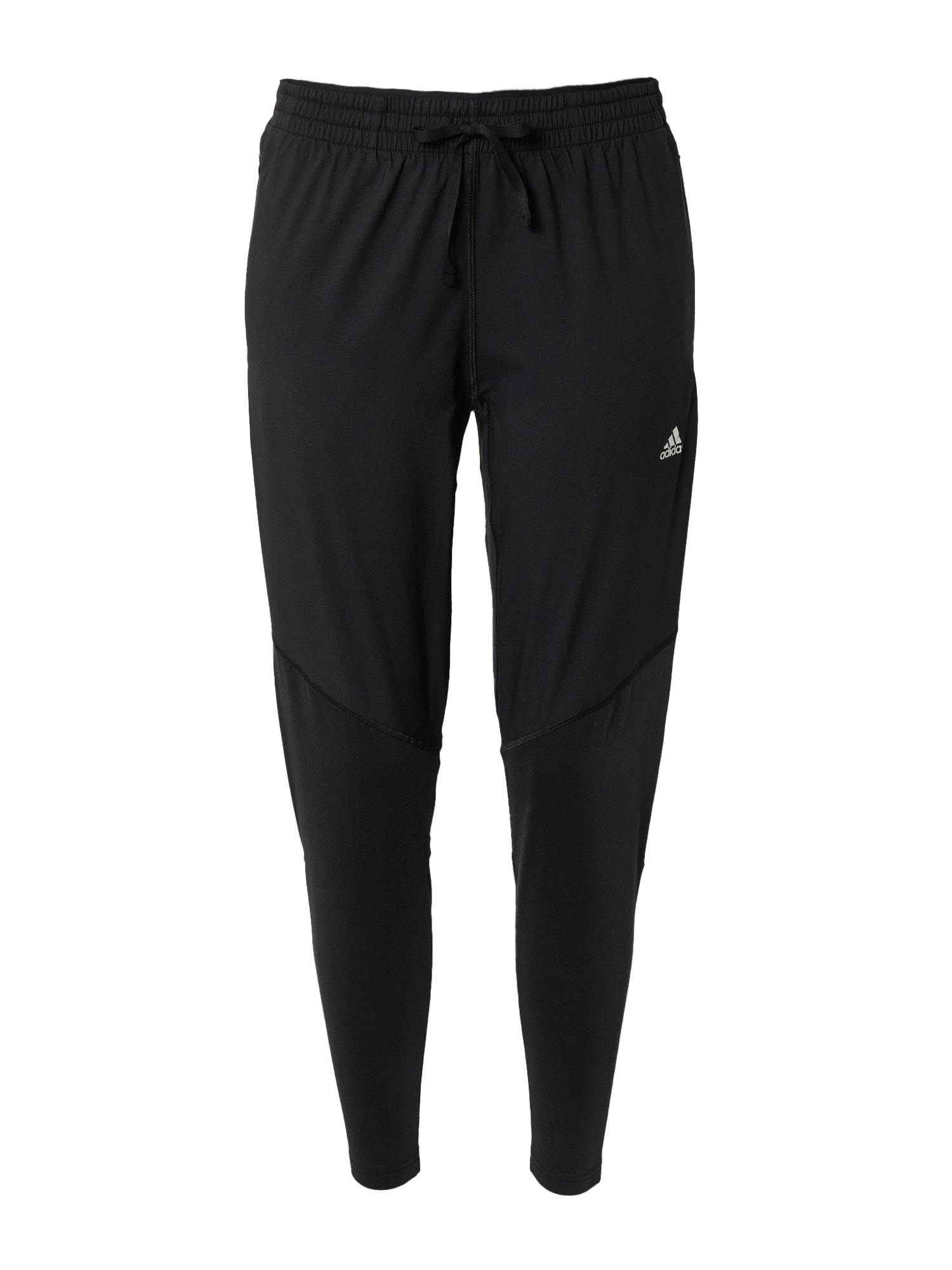 ADIDAS PERFORMANCE Športne hlače 'Fast Running'  svetlo siva / črna