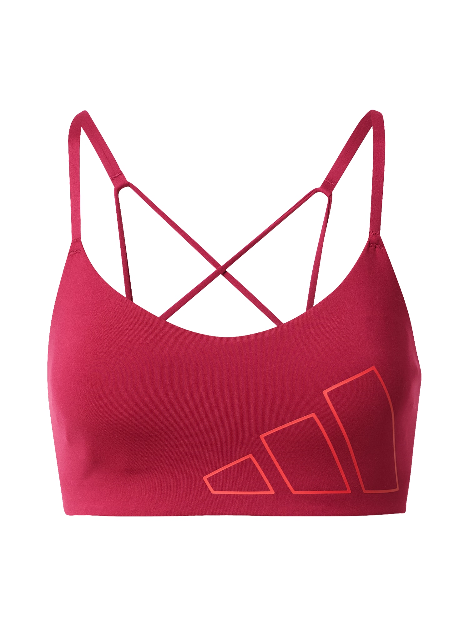 ADIDAS PERFORMANCE Športni nederček  burgund / brusnica