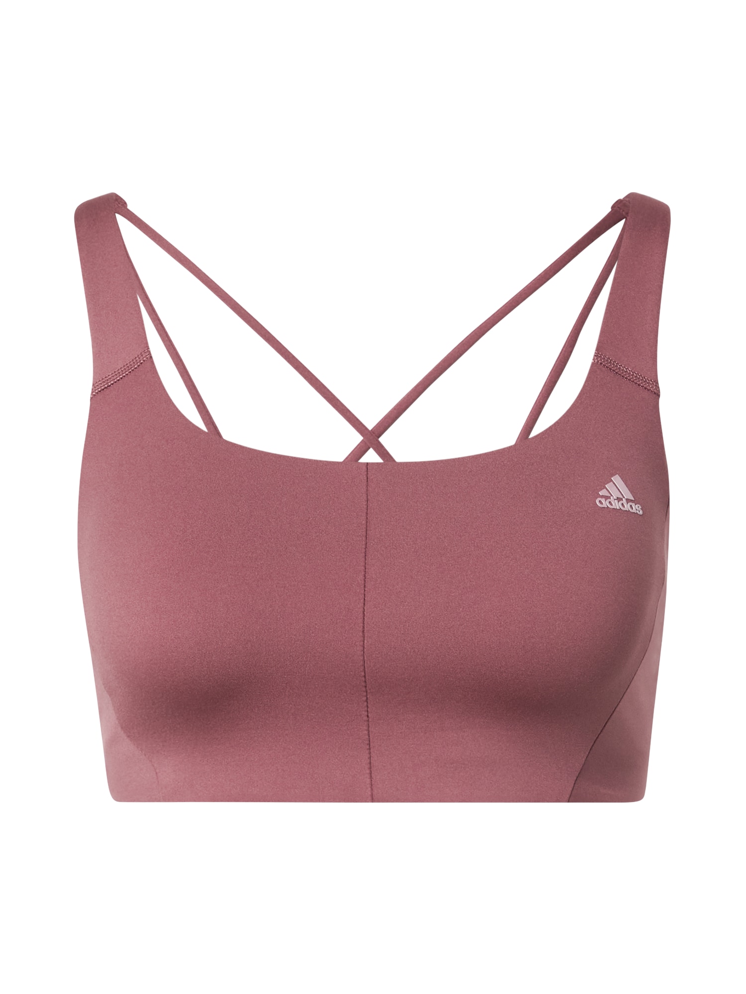 ADIDAS PERFORMANCE Športni nederček  rjava / svetlo siva