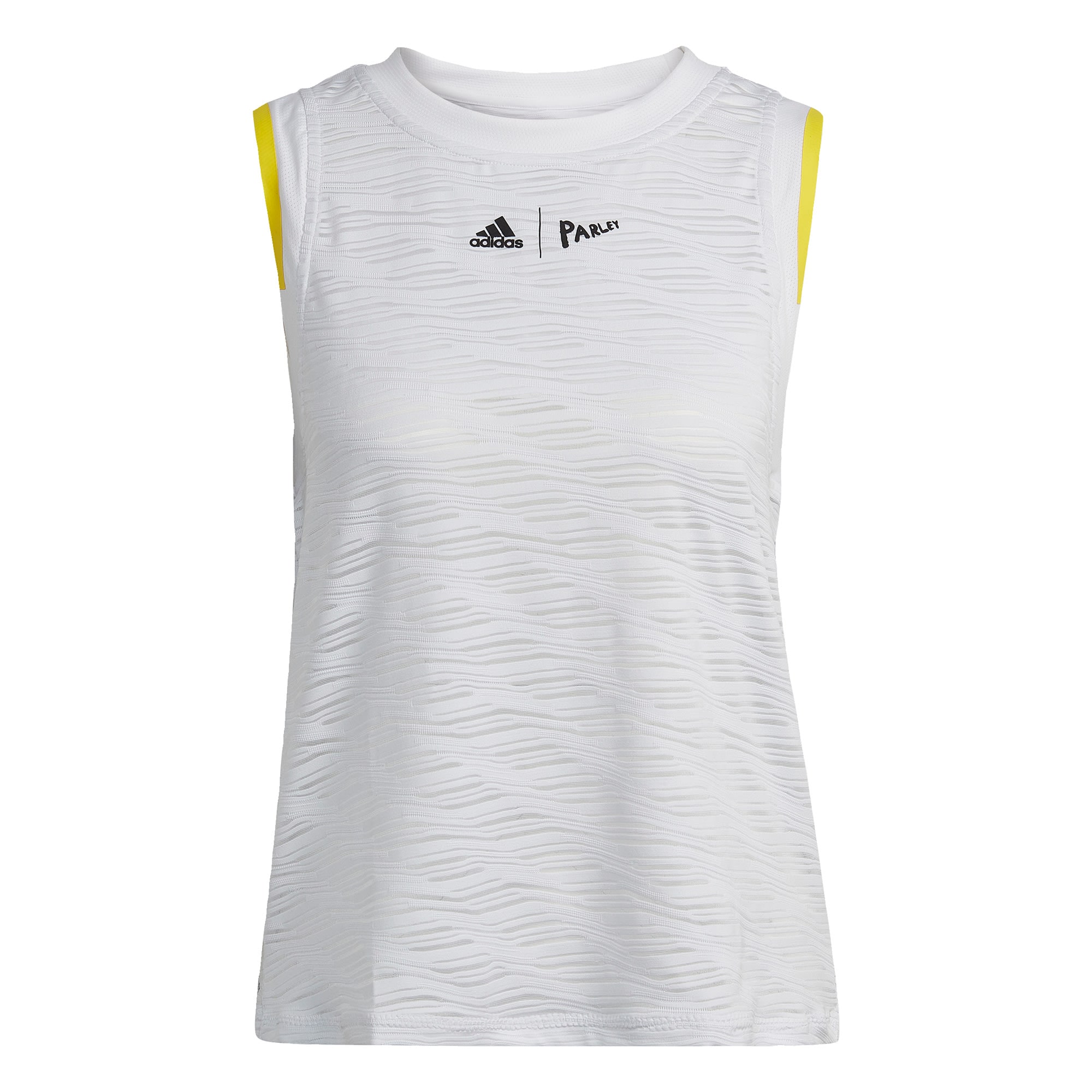 ADIDAS PERFORMANCE Športni top  rumena / svetlo siva / črna / bela