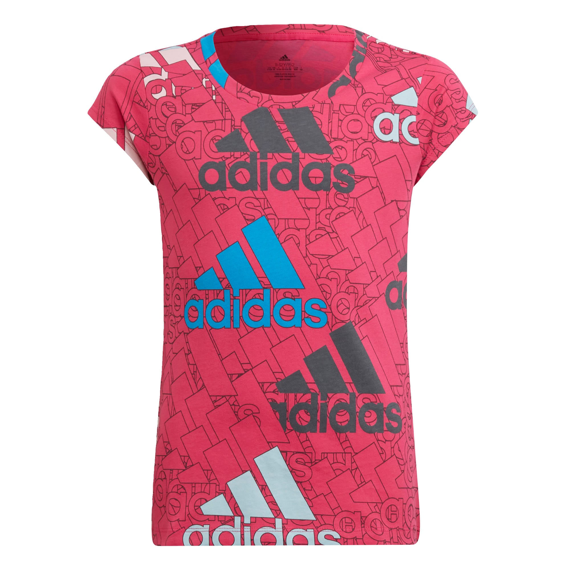 ADIDAS SPORTSWEAR Funkcionalna majica  modra / voda / malina / črna / bela