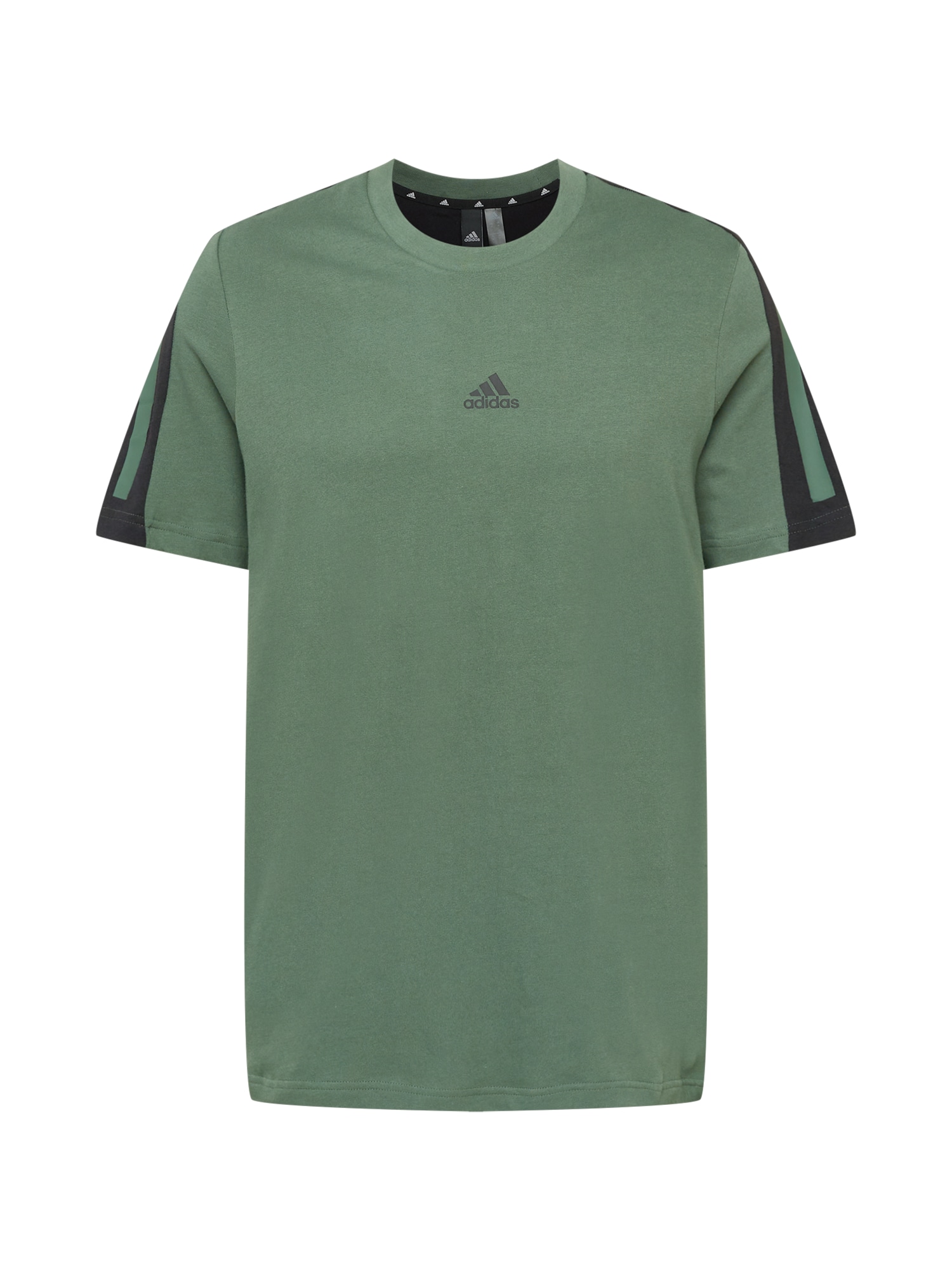 ADIDAS SPORTSWEAR Funkcionalna majica  temno zelena / črna
