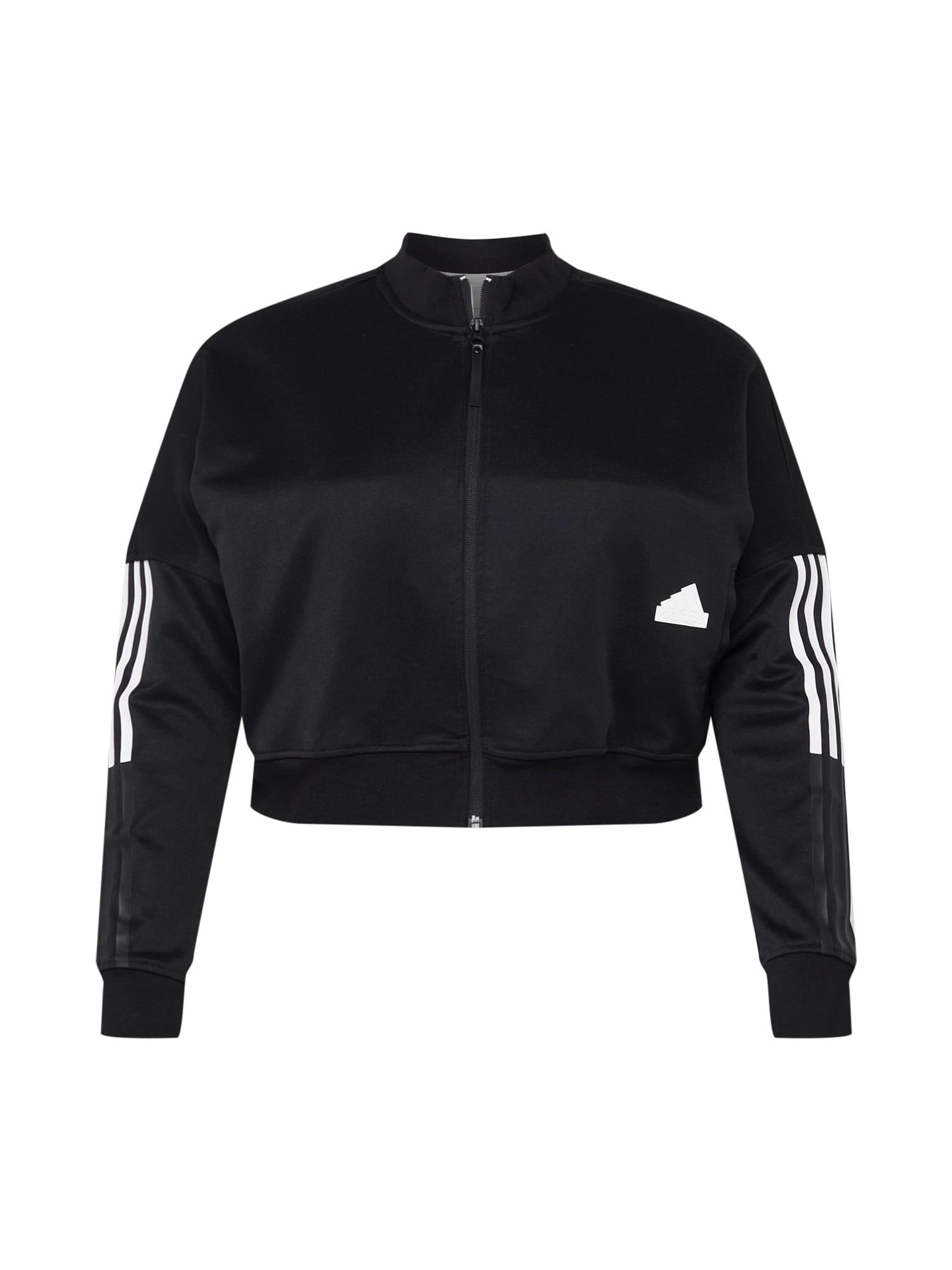 ADIDAS SPORTSWEAR Športna jopa na zadrgo  črna / bela