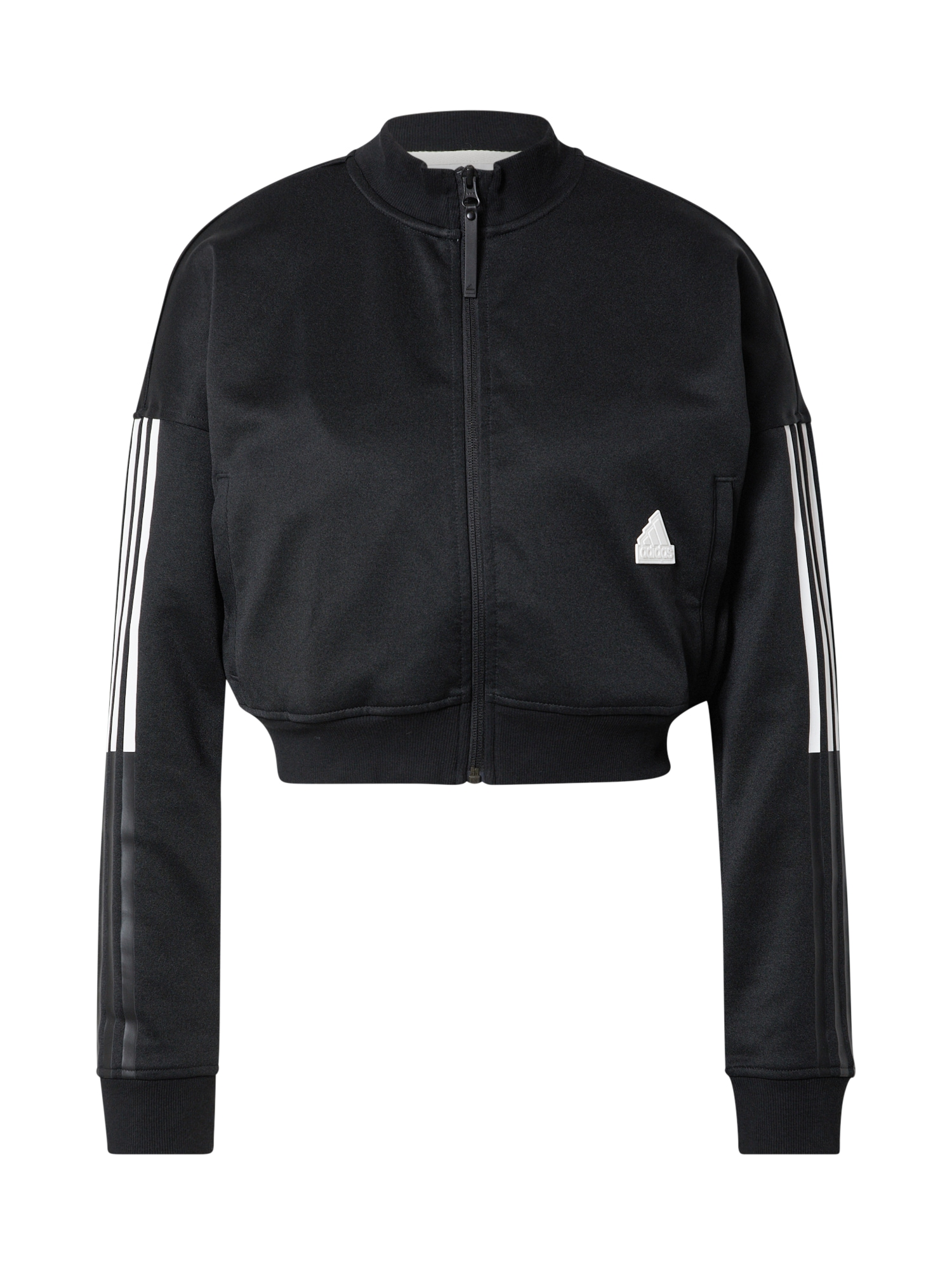 ADIDAS SPORTSWEAR Športna jopa na zadrgo  črna / bela