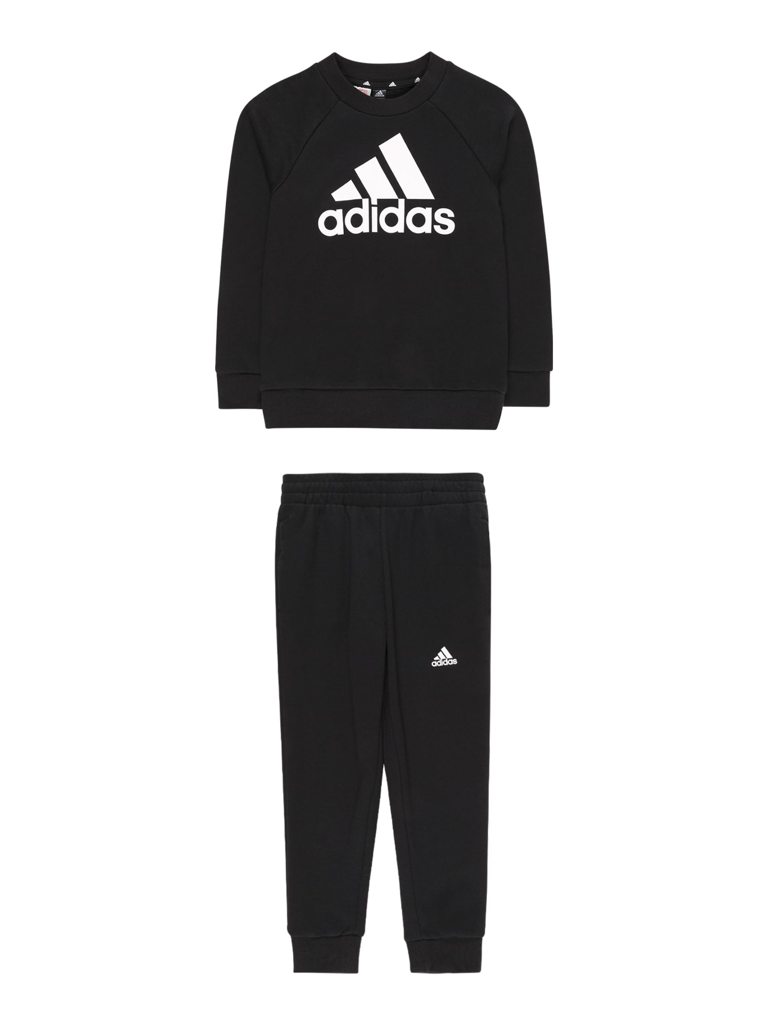 ADIDAS SPORTSWEAR Športna trenirka  črna / bela