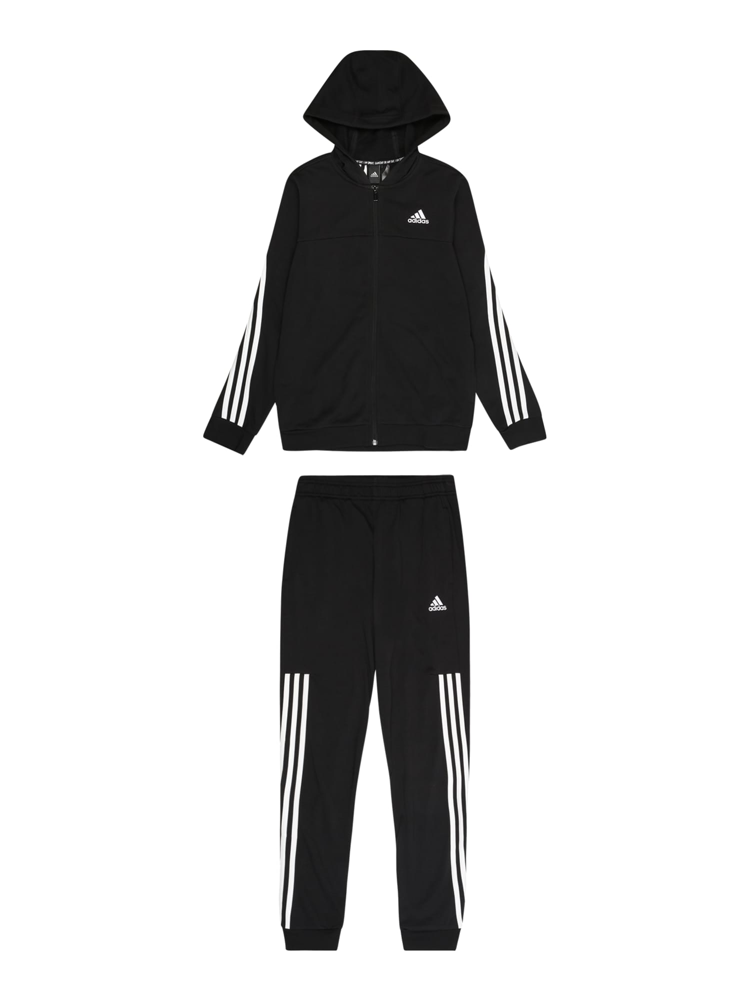 ADIDAS SPORTSWEAR Športna trenirka  črna / bela