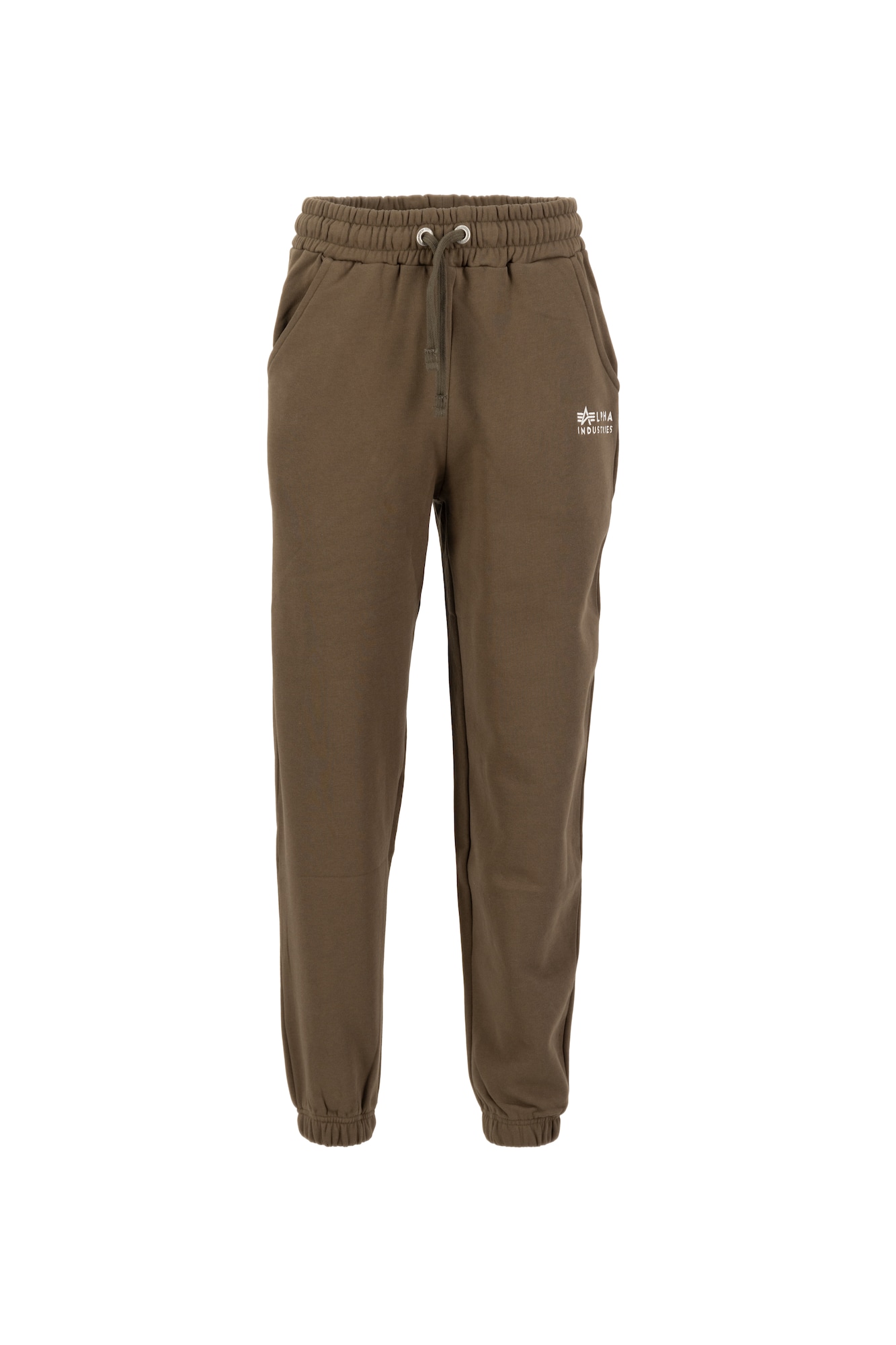 ALPHA INDUSTRIES Hlače  rjava / bela