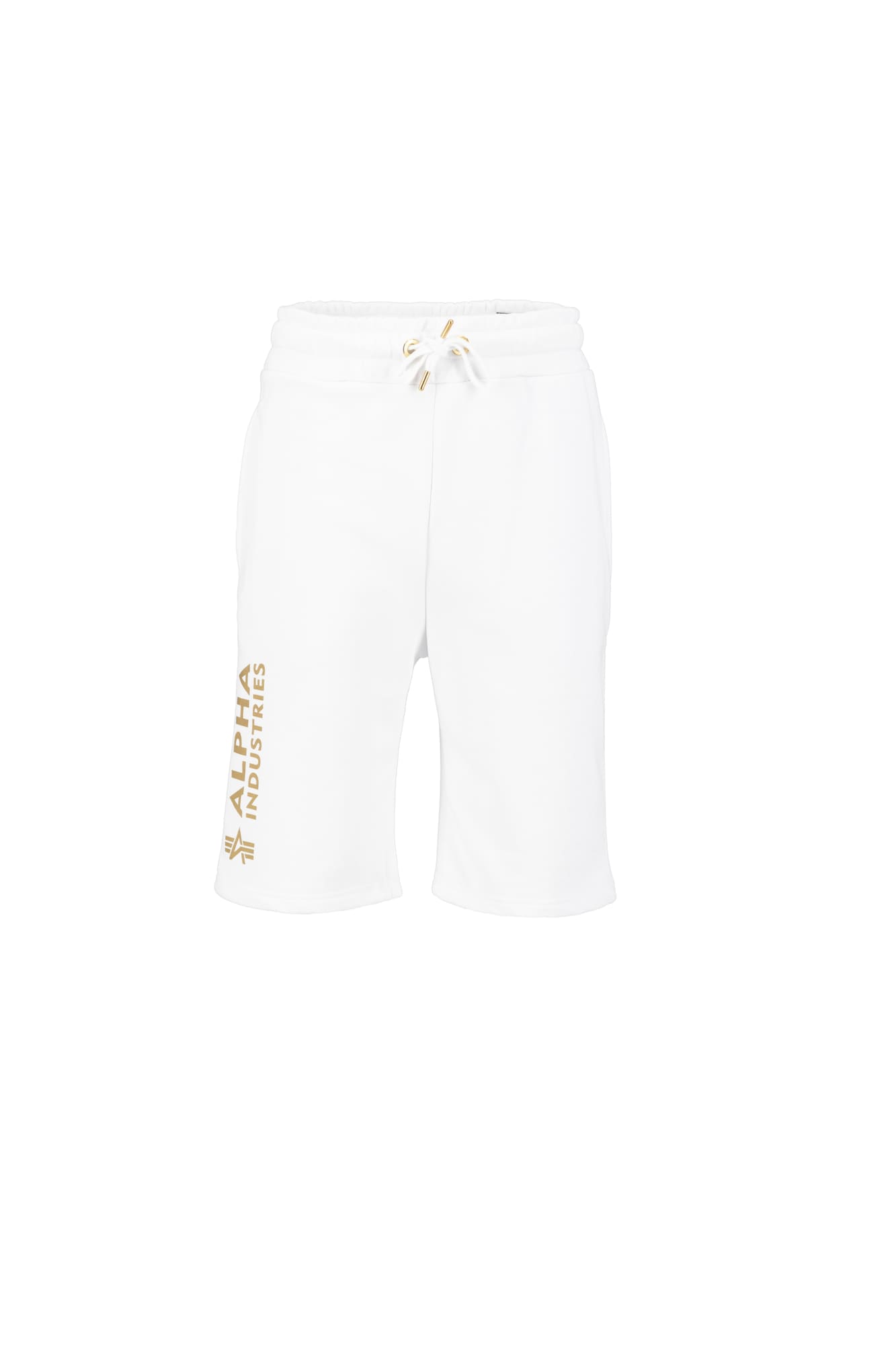ALPHA INDUSTRIES Hlače  zlato-rumena / bela