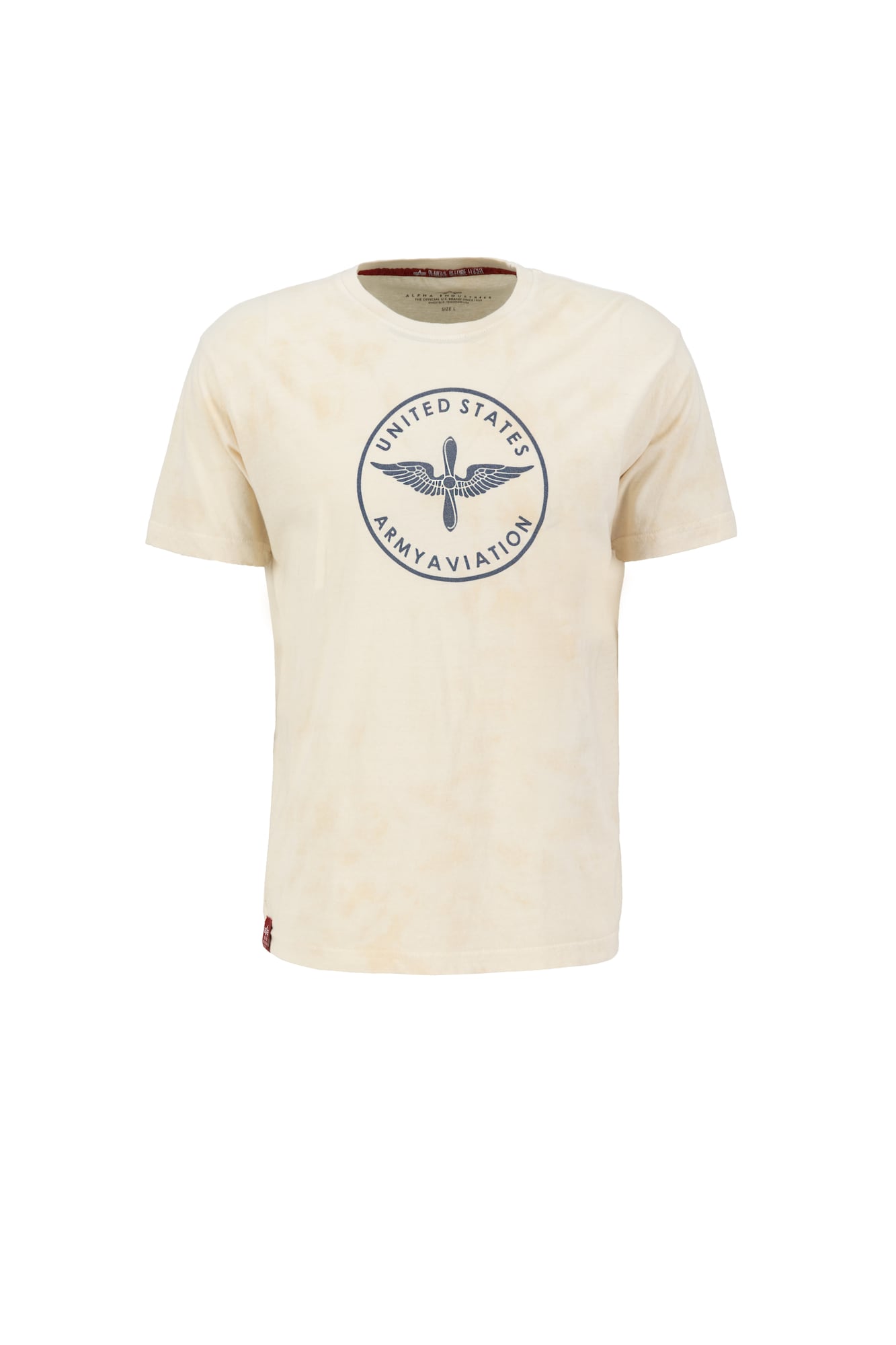 ALPHA INDUSTRIES Majica 'Vintage Aviation'  bež / dimno modra
