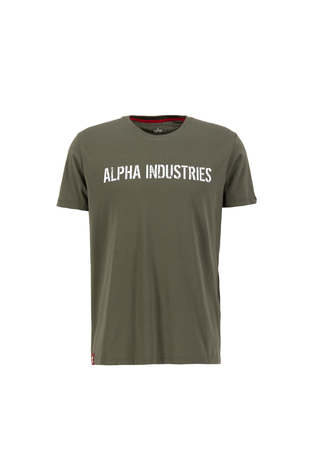 ALPHA INDUSTRIES Majica  kaki / bela